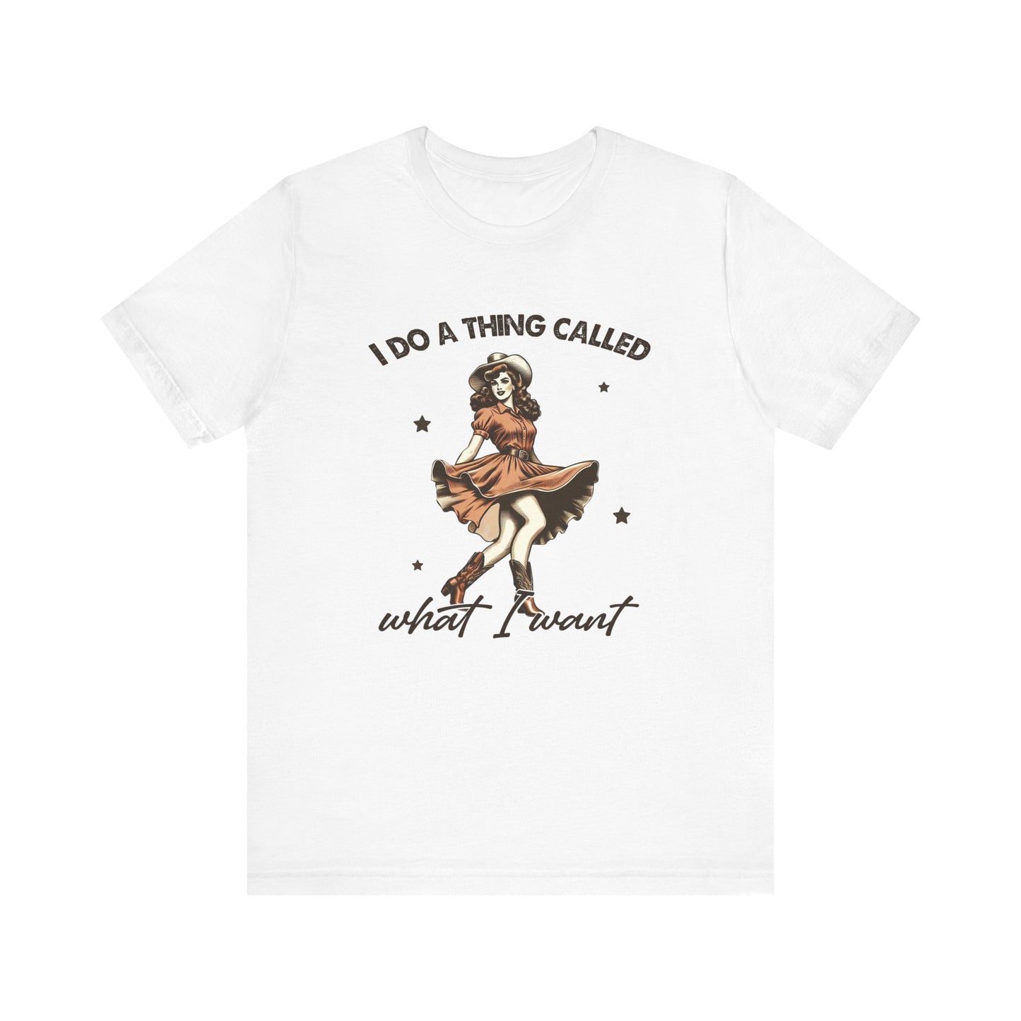 What I Like: Bella Canvas T-shirt with Vintage Cowgirl