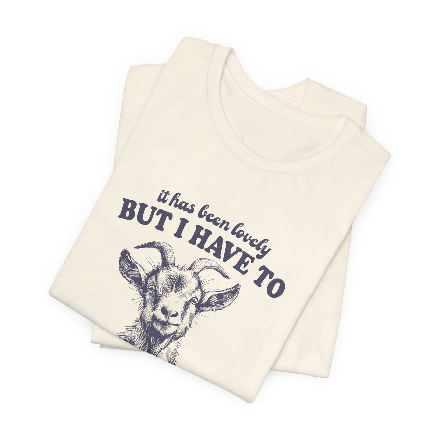 Goat Screams: Bella Canvas T-shirt with Cute Goat
