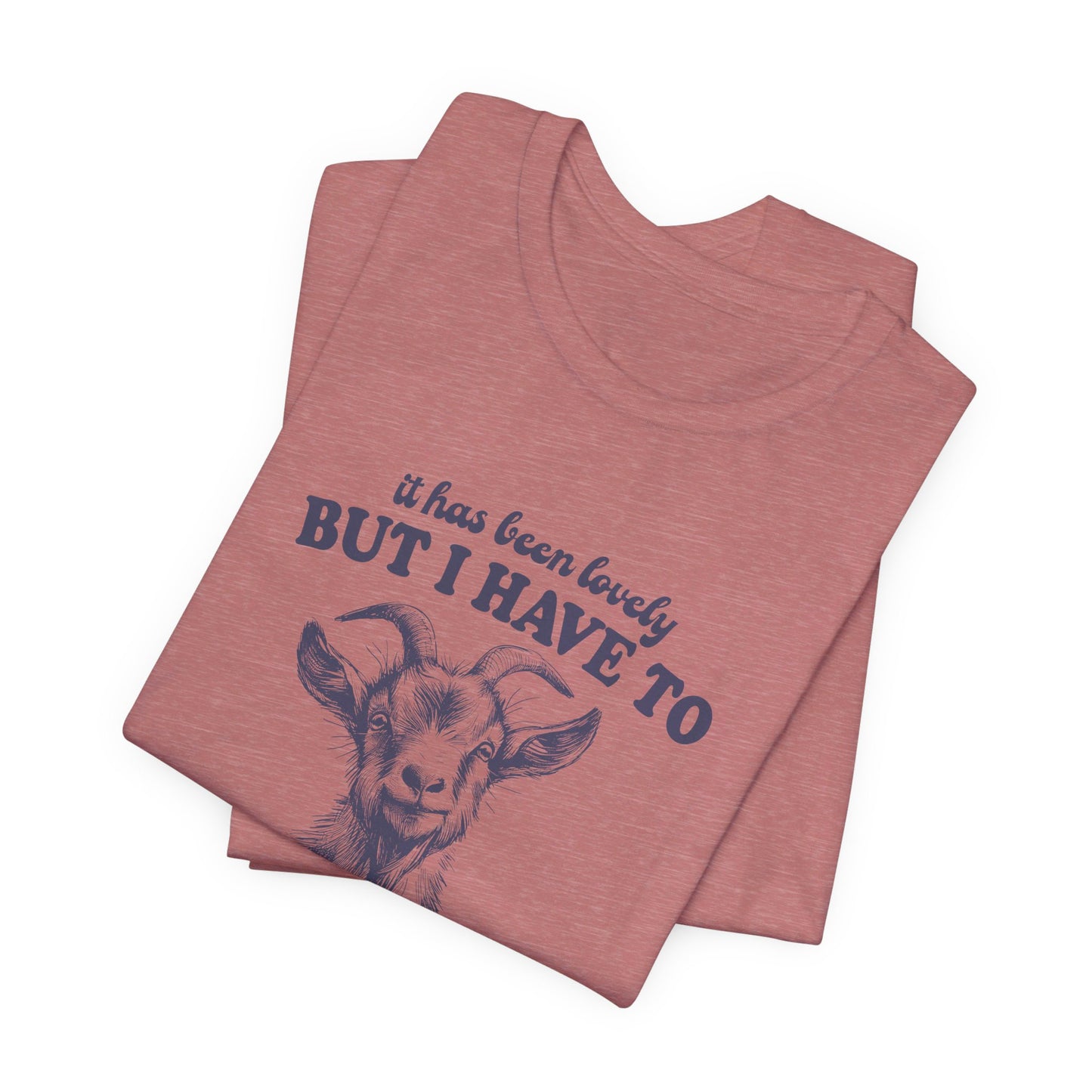 Goat Screams: Bella Canvas T-shirt with Cute Goat