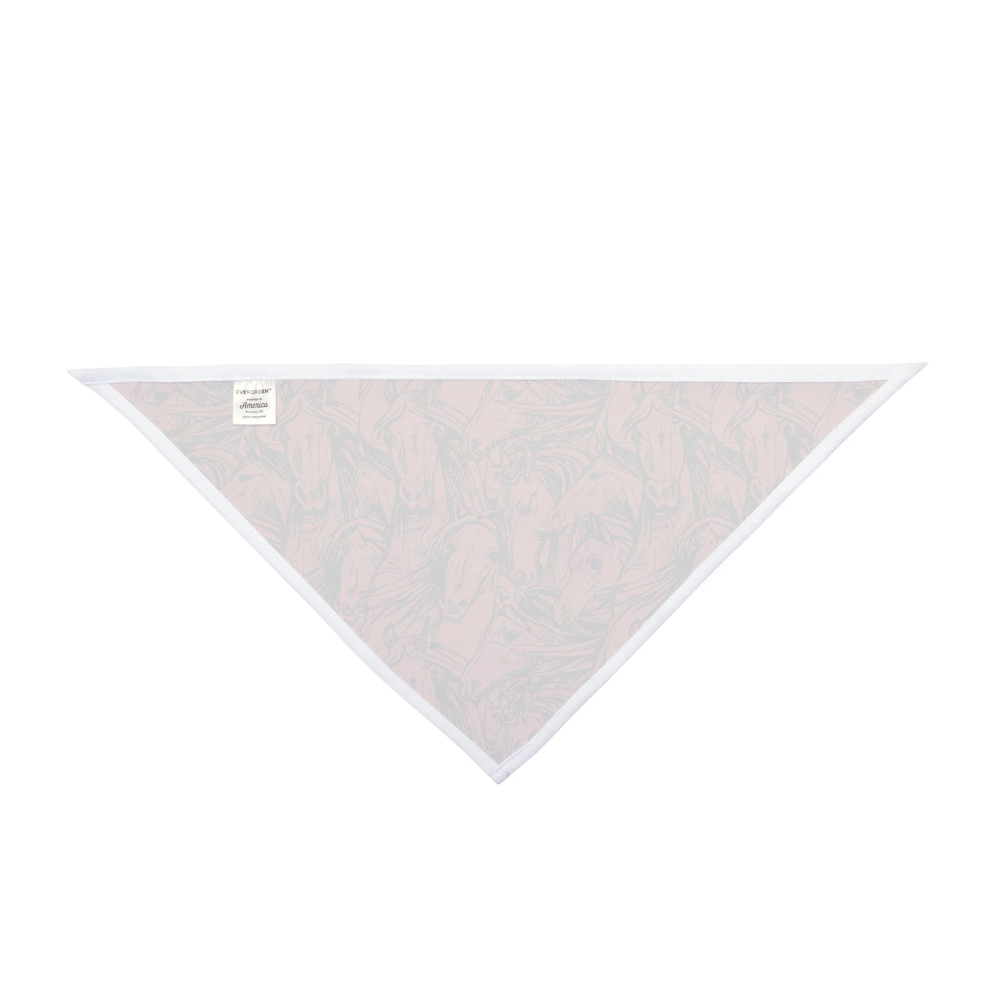 Unleash the elegance of horses with our Equine Elegance Dog Bandana/Wild Rag. The ink sketch of horse heads on a dark coral background adds a touch of sophistication to your pup's look. Crafted from soft-spun polyester, this wild rag ensures comfort and style. Let your dog showcase their love for equine beauty with this exclusive design, available only at Eliza Singer.