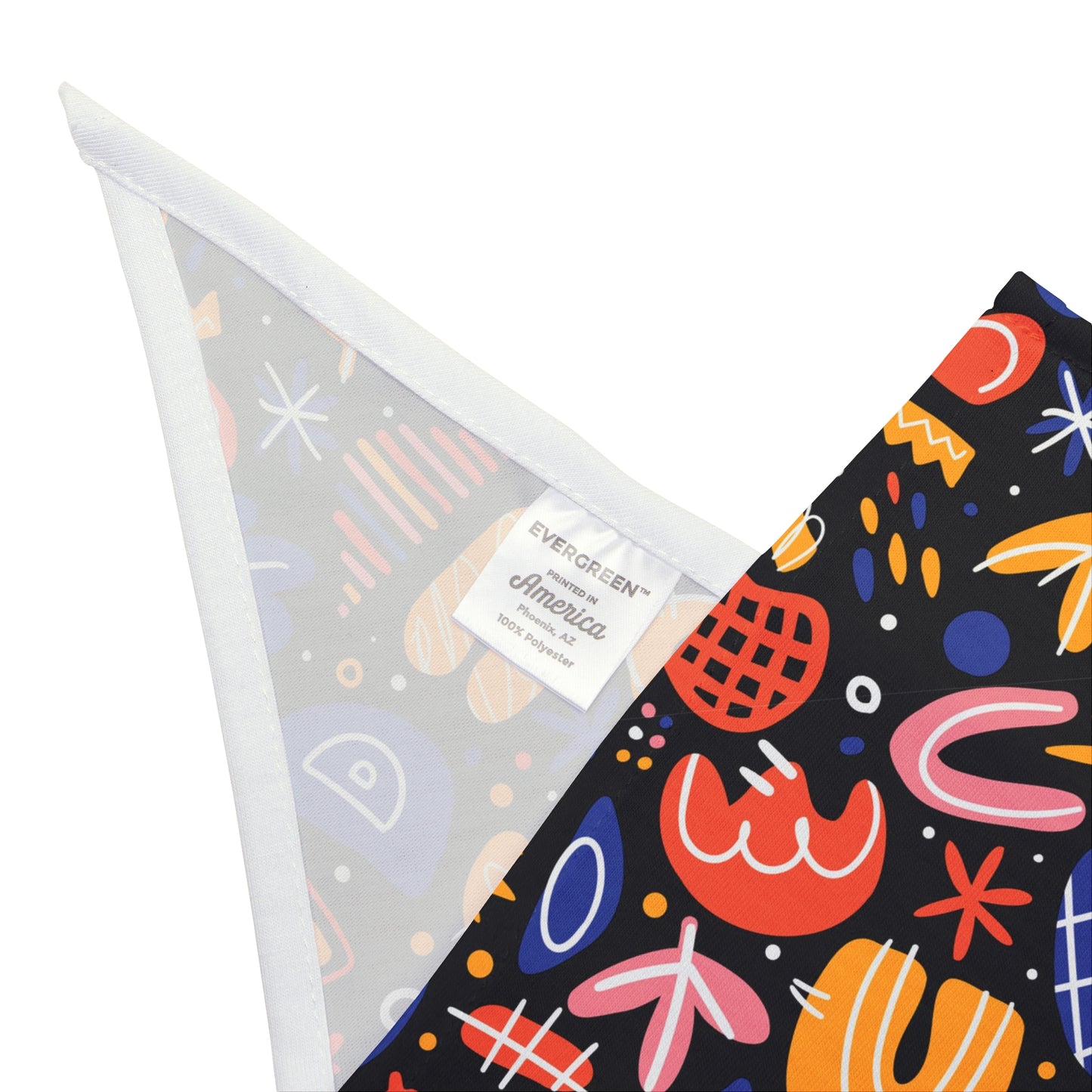 Add a touch of whimsy to your dog's wardrobe with our Doodle Delight Dog Bandana/Wild Rag. Featuring doodles in various colors, this playful design brings joy to every adventure. Crafted from soft-spun polyester, this wild rag ensures comfort and style. Exclusive to Eliza Singer, because your dog deserves a dash of fun.