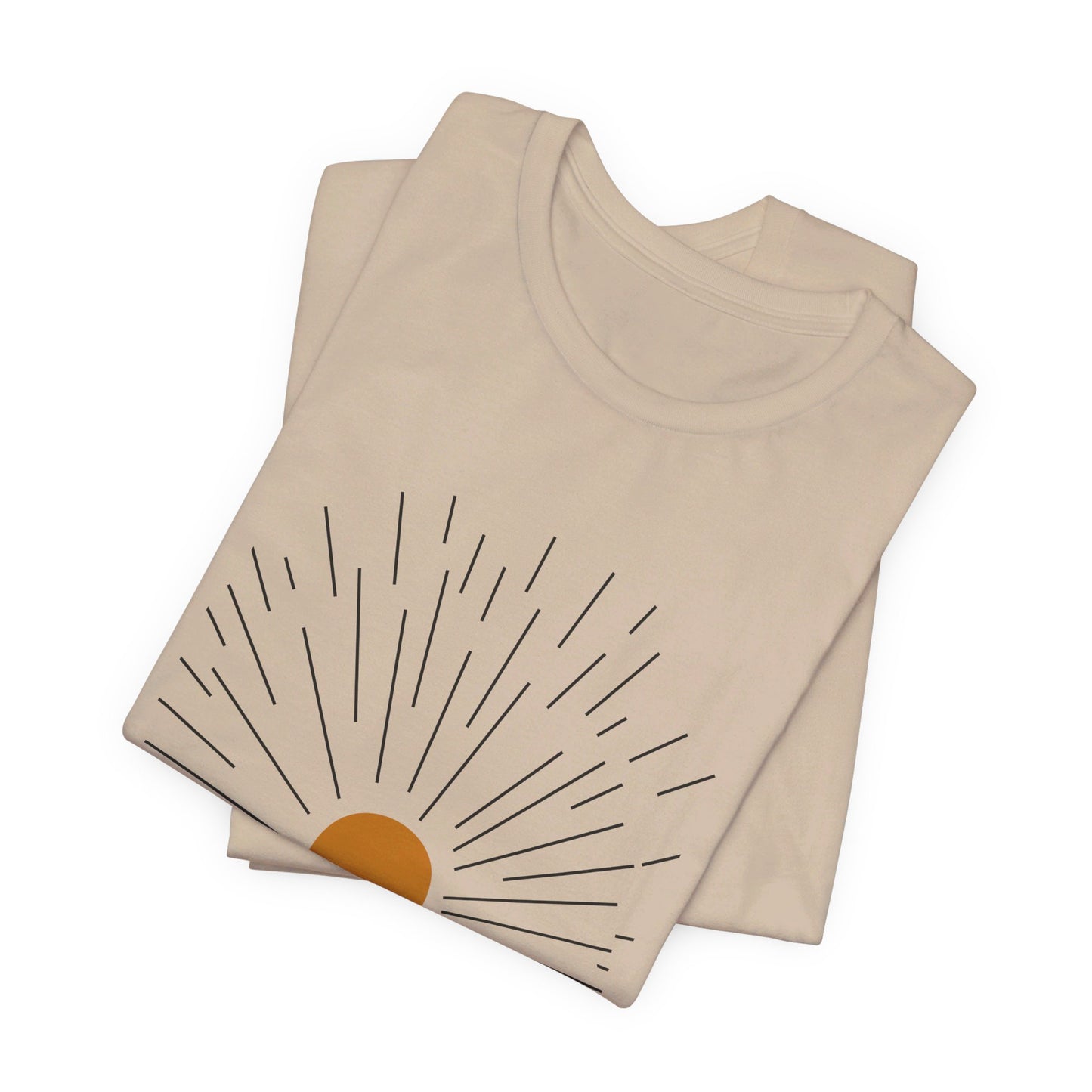 Be the Light: Minimalistic Sun Bella Canvas T-shirt