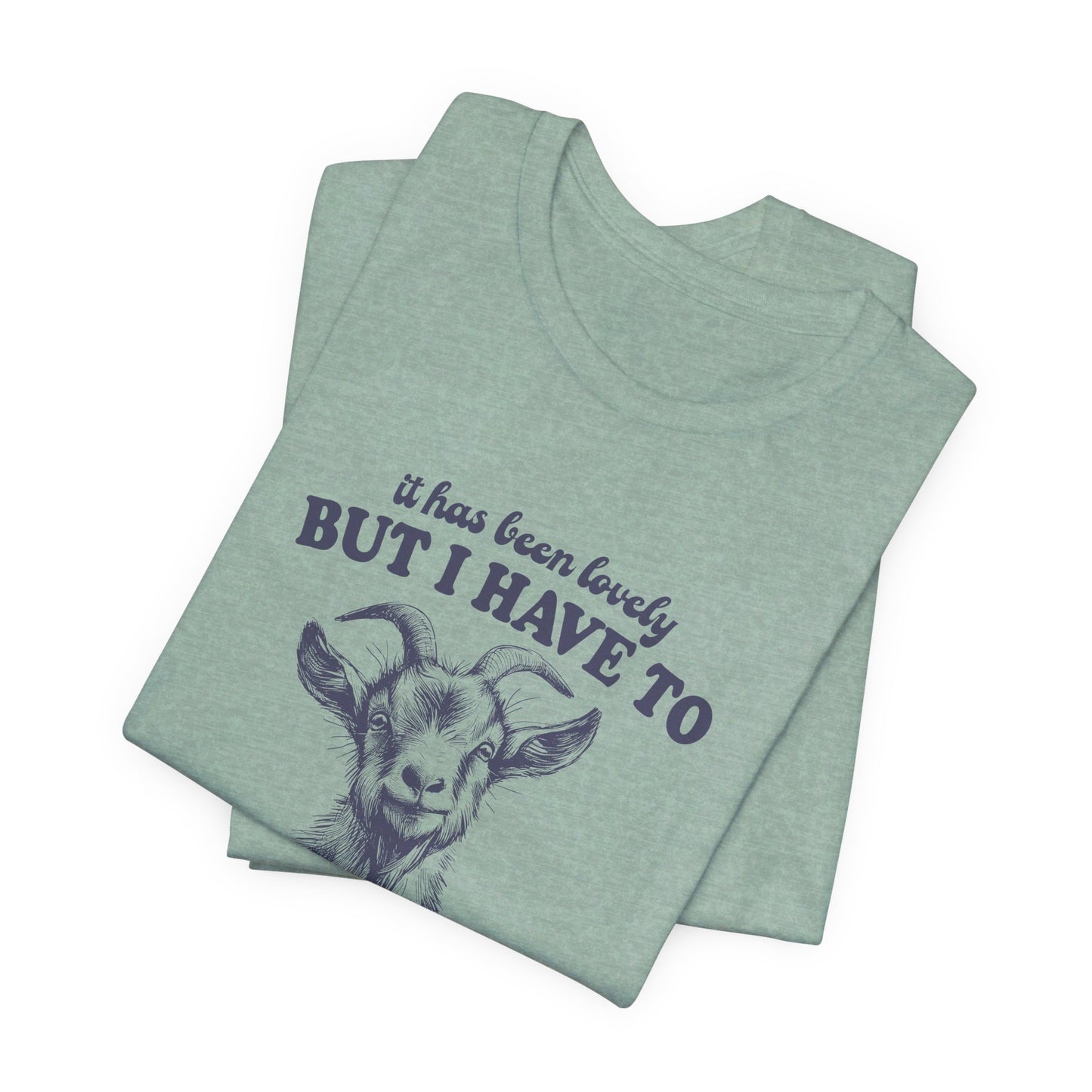 Goat Screams: Bella Canvas T-shirt with Cute Goat