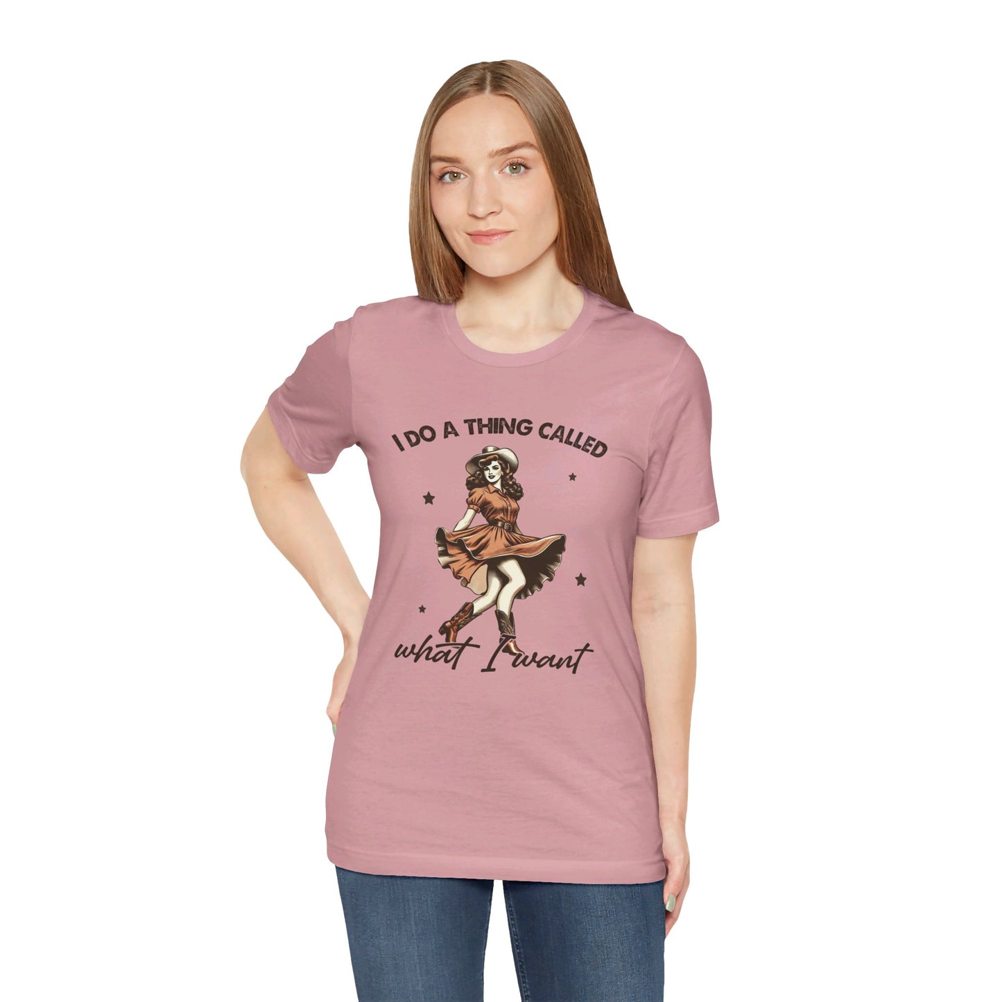 What I Like: Bella Canvas T-shirt with Vintage Cowgirl
