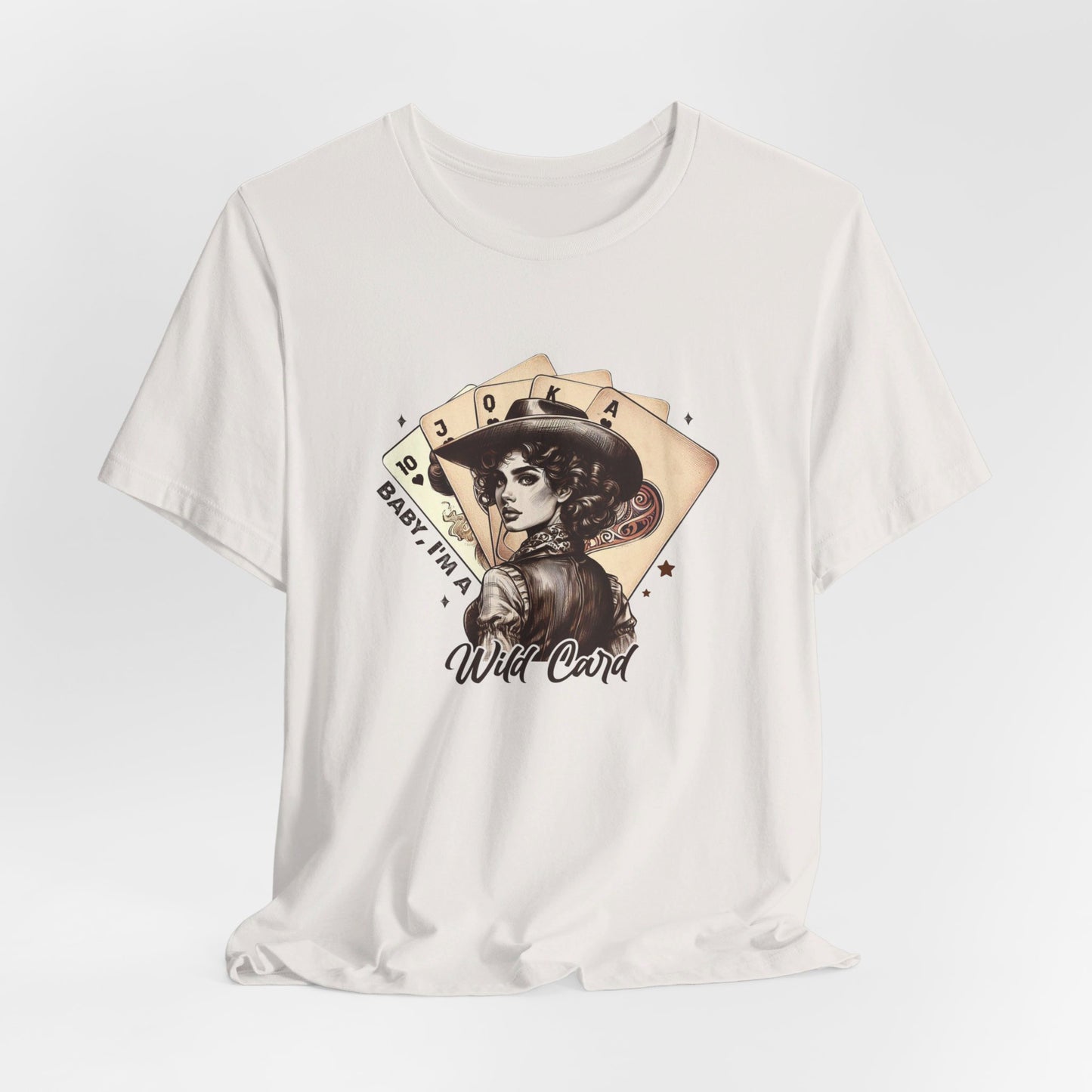 Wild Card: Bella Canvas T-shirt with Vintage Cowgirl