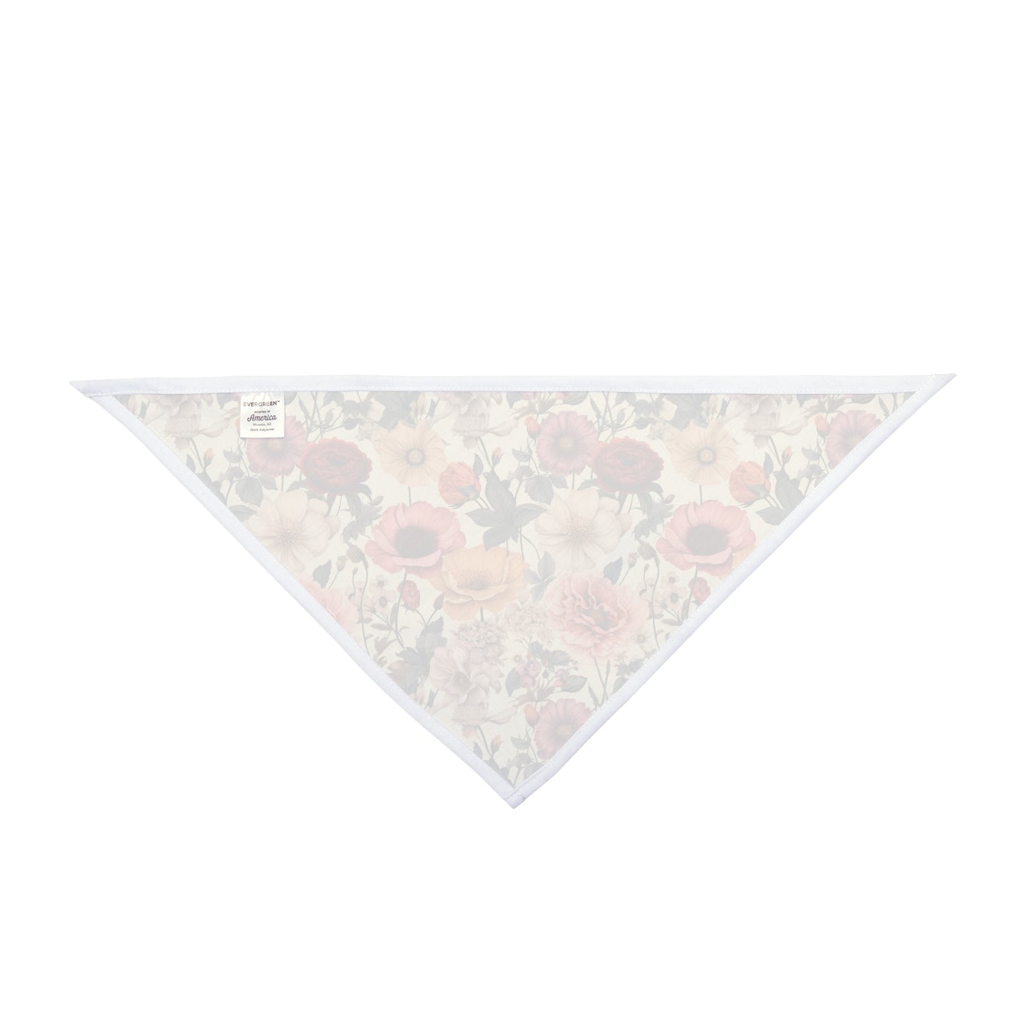 Embrace vintage charm with our Vintage Petals Dog Bandana/Wild Rag. Realistic flowers in shades of sand, cream, orange, and yellows create a muted, old-style elegance. Crafted from soft-spun polyester, this wild rag ensures comfort and style. Make a statement on every adventure with this exclusive design, available only at Eliza Singer.