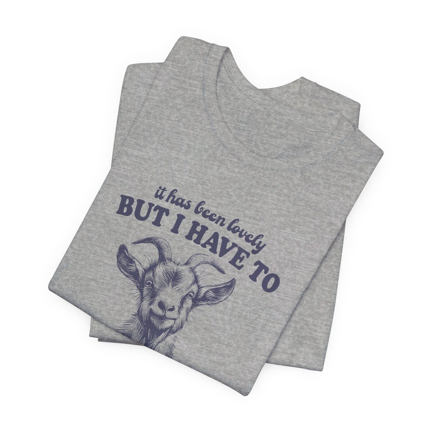 Goat Screams: Bella Canvas T-shirt with Cute Goat