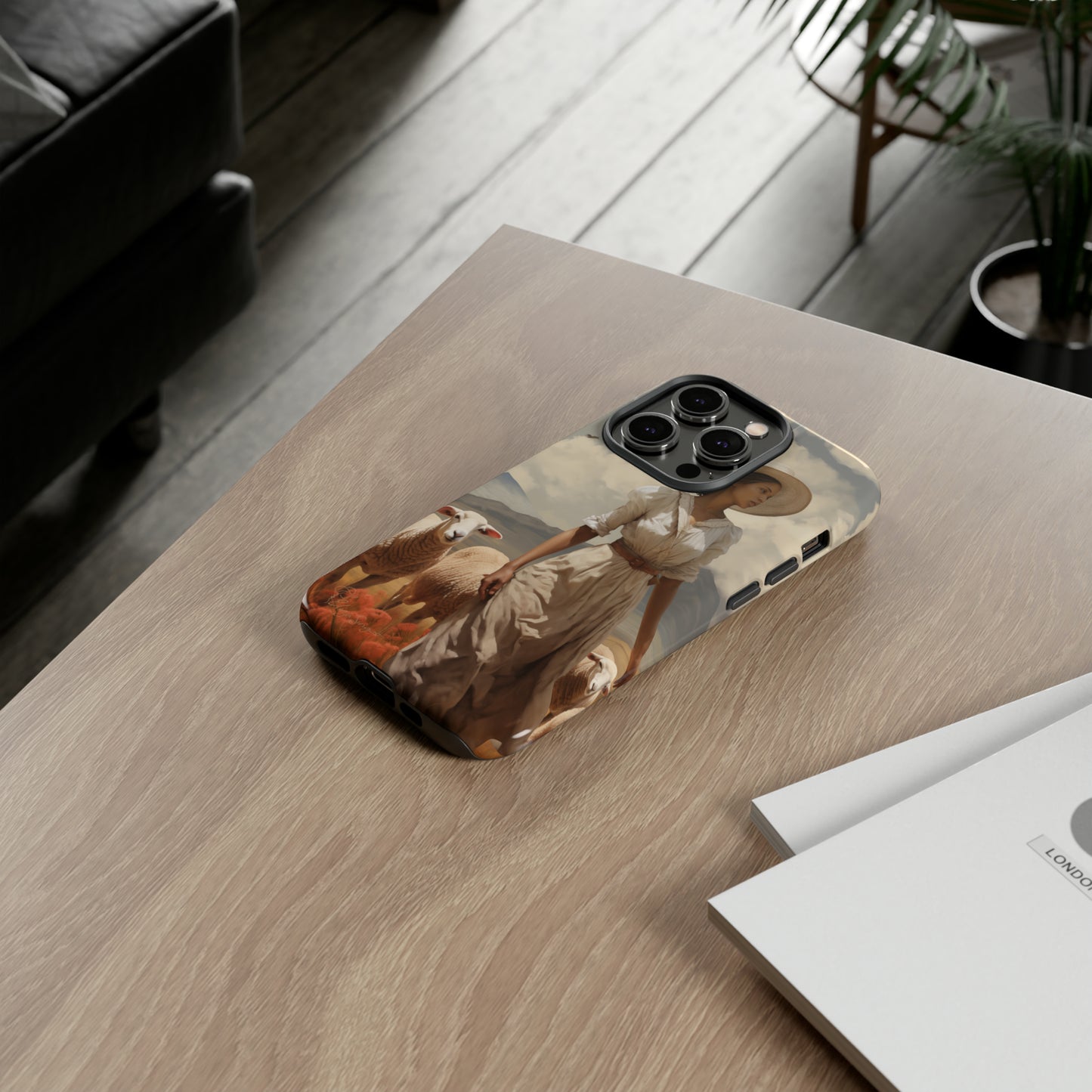 Misty Prairie Wanderer: Elevate your Tough Western Cell Phone Case with a captivating twist. This edition offers a misty take on the vintage painted design, providing a unique and enchanting touch. Experience the allure of the unknown. #ElizaSinger #PhoneCase #VintageDesign