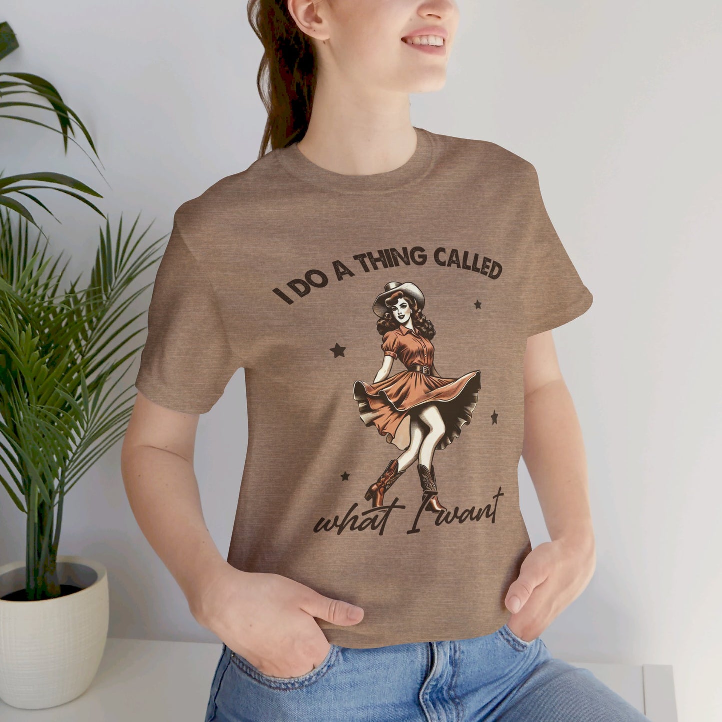 What I Like: Bella Canvas T-shirt with Vintage Cowgirl