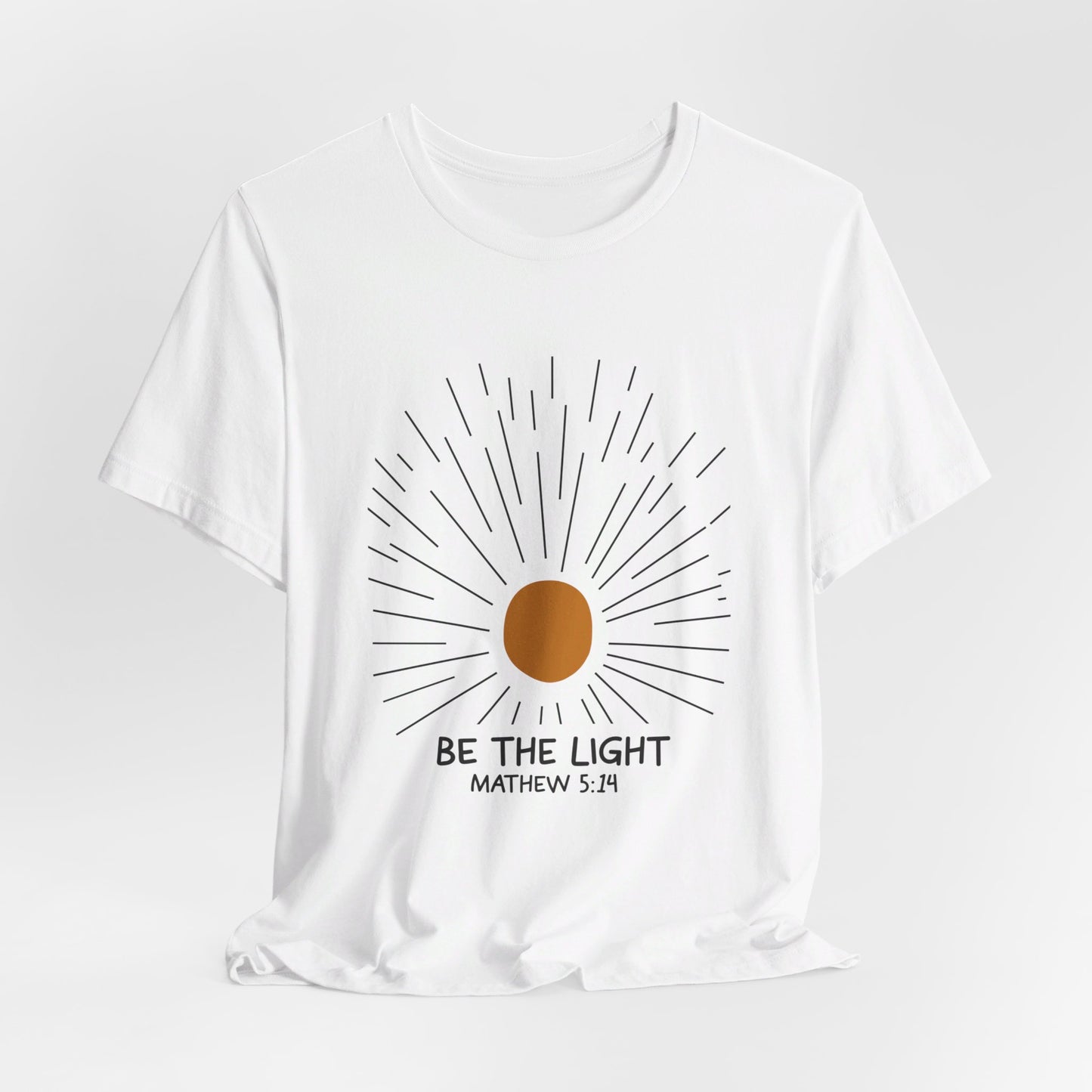 Be the Light: Minimalistic Sun Bella Canvas T-shirt
