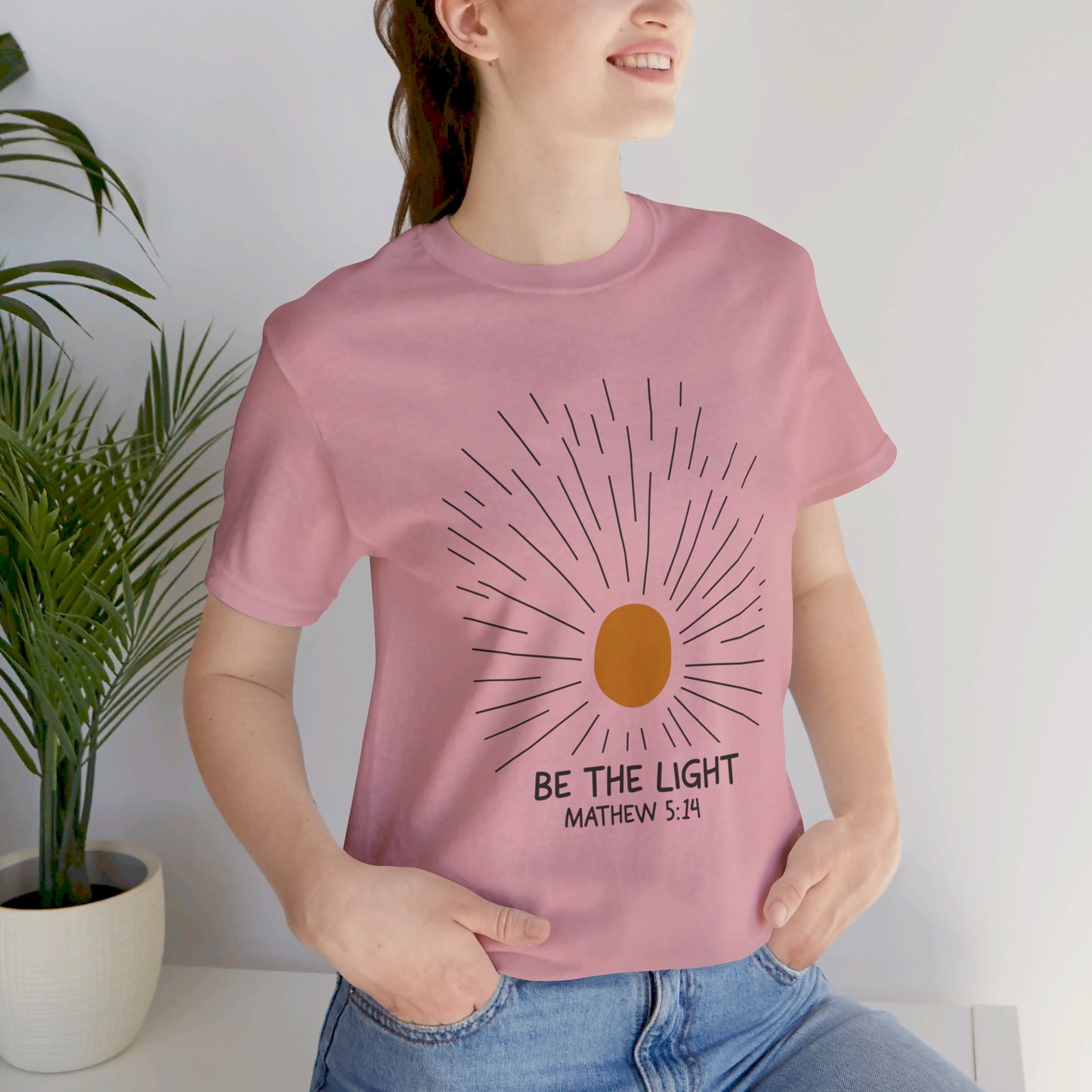 Be the Light: Minimalistic Sun Bella Canvas T-shirt