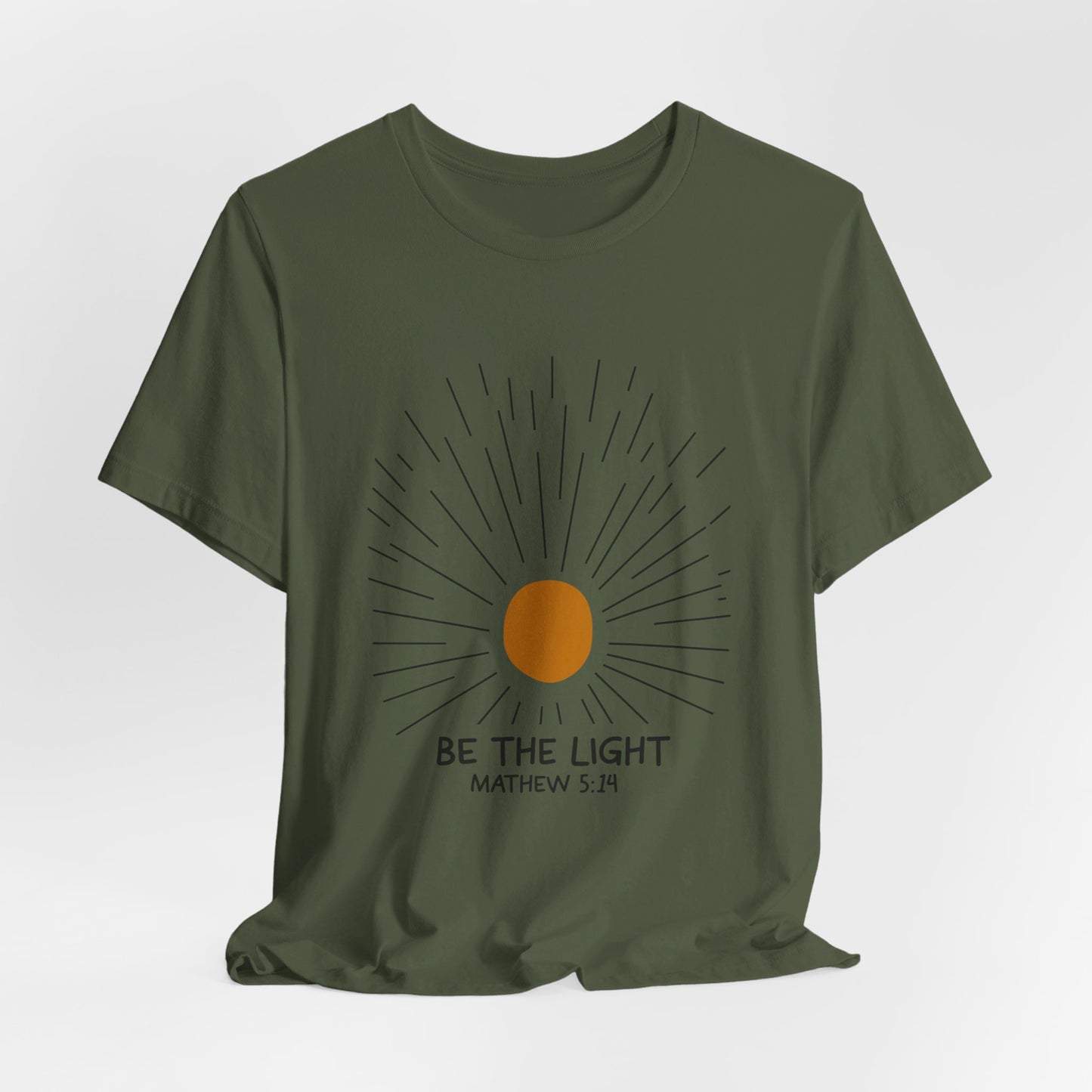 Be the Light: Minimalistic Sun Bella Canvas T-shirt