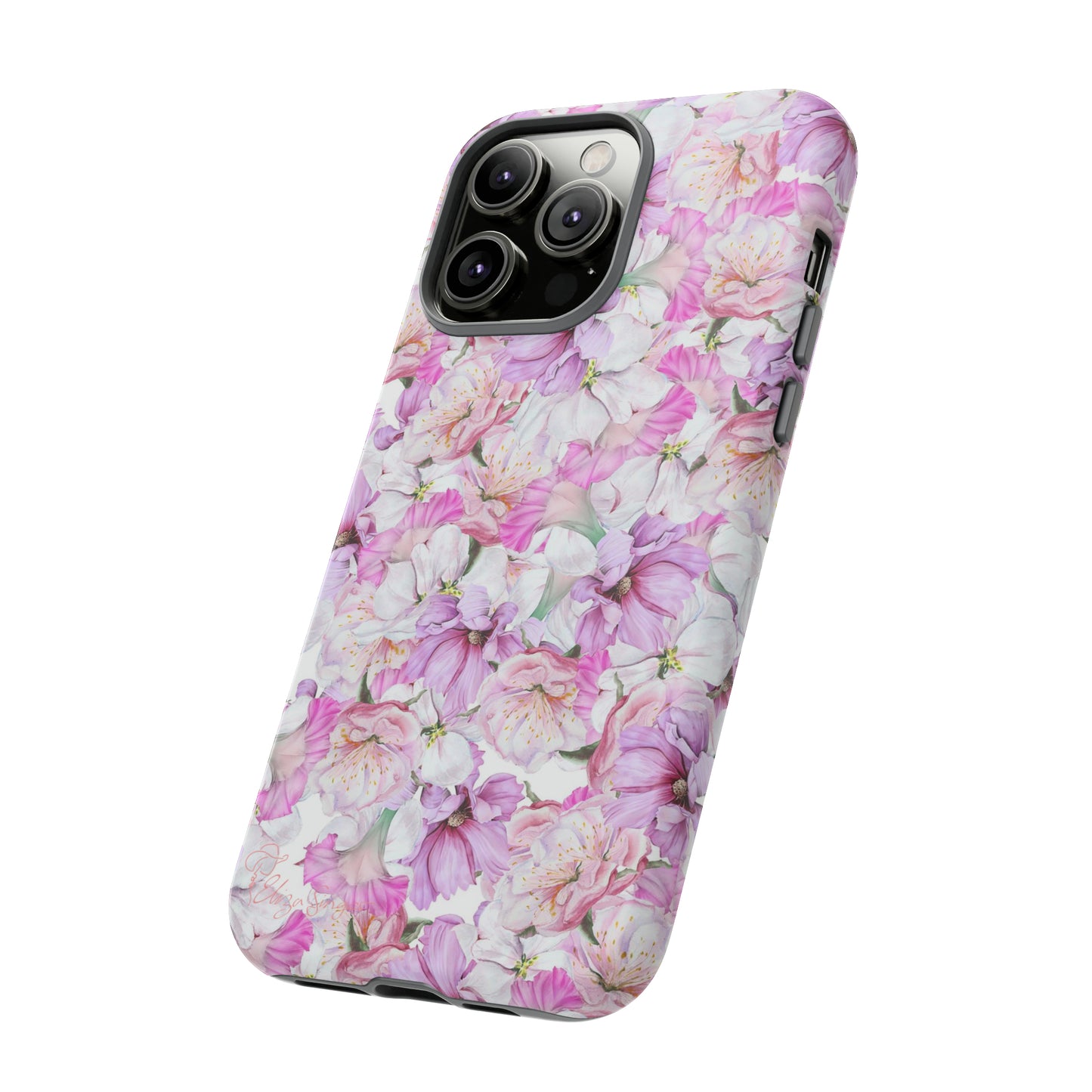 Peony Pink Flowers iPhone Case