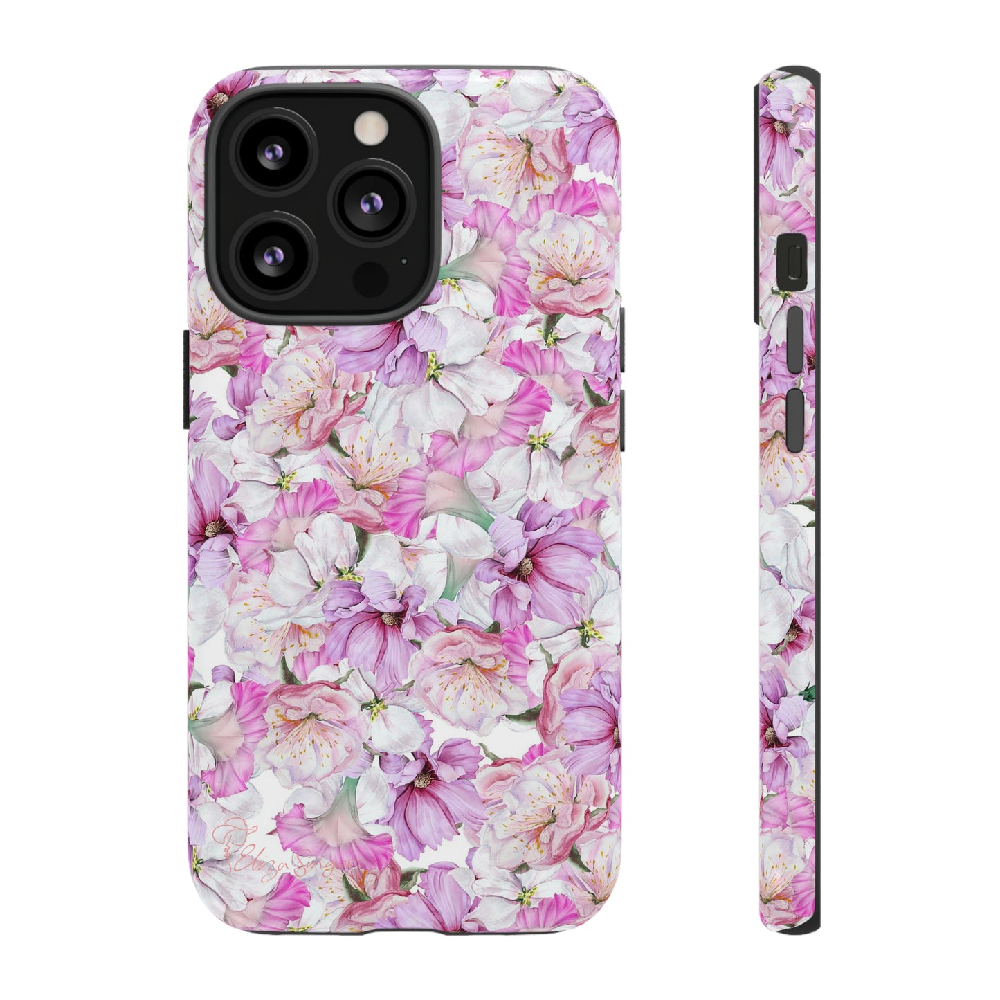 Peony Pink Flowers iPhone Case
