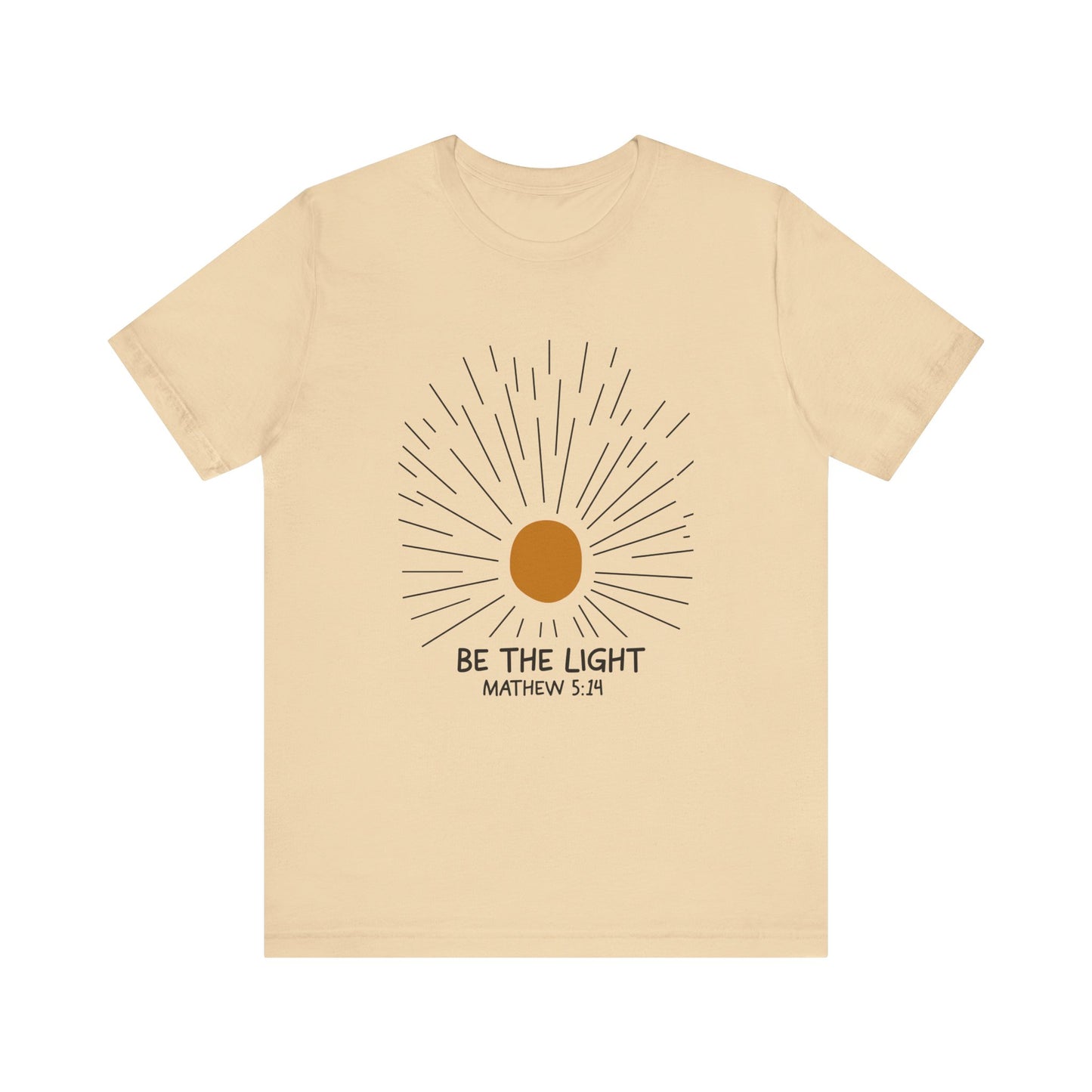 Be the Light: Minimalistic Sun Bella Canvas T-shirt