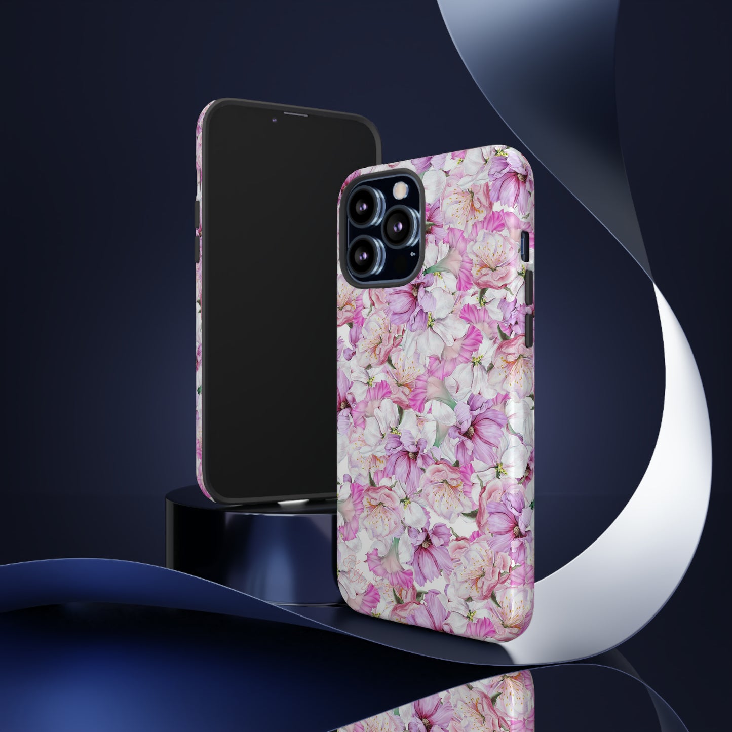 Peony Pink Flowers iPhone Case