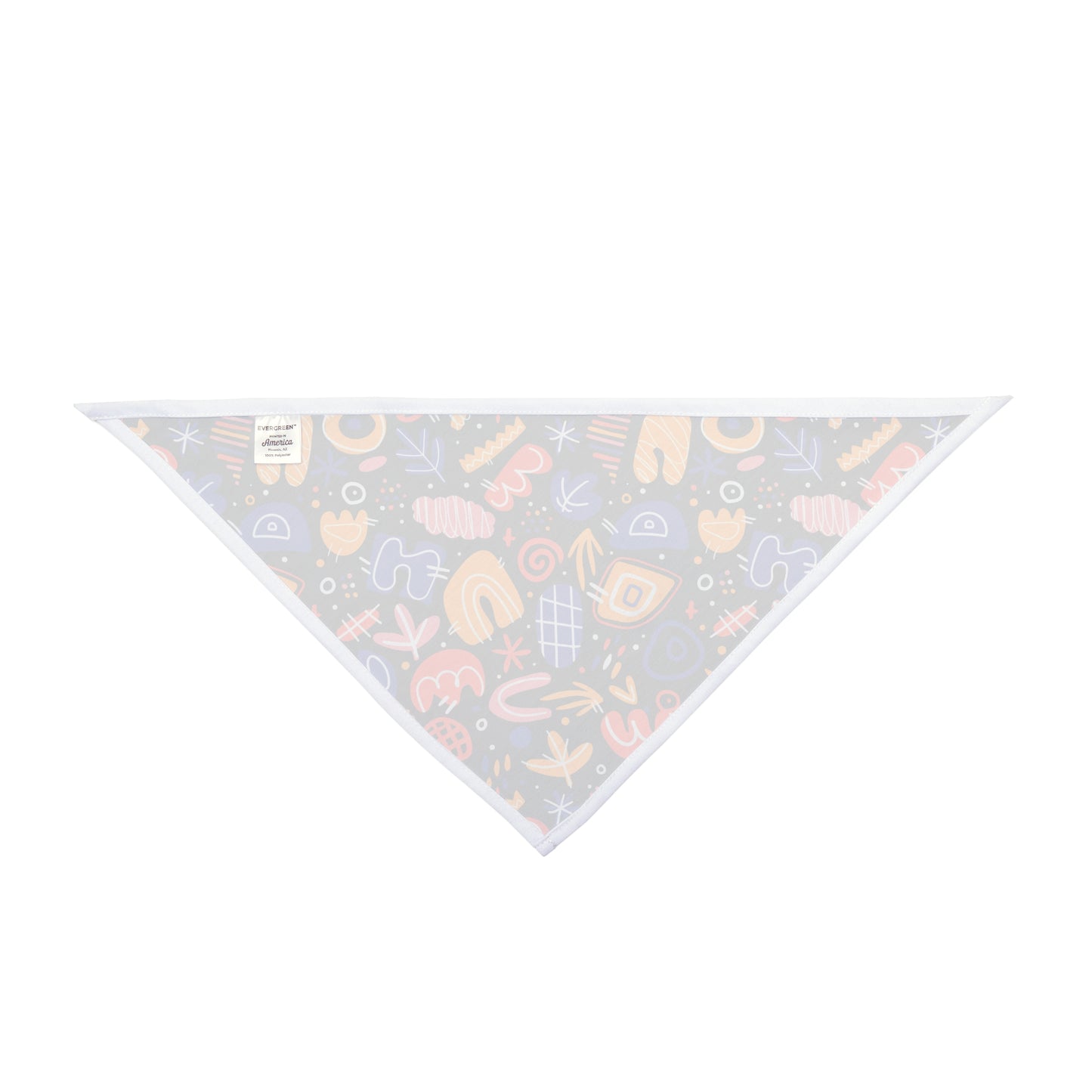 Add a touch of whimsy to your dog's wardrobe with our Doodle Delight Dog Bandana/Wild Rag. Featuring doodles in various colors, this playful design brings joy to every adventure. Crafted from soft-spun polyester, this wild rag ensures comfort and style. Exclusive to Eliza Singer, because your dog deserves a dash of fun.