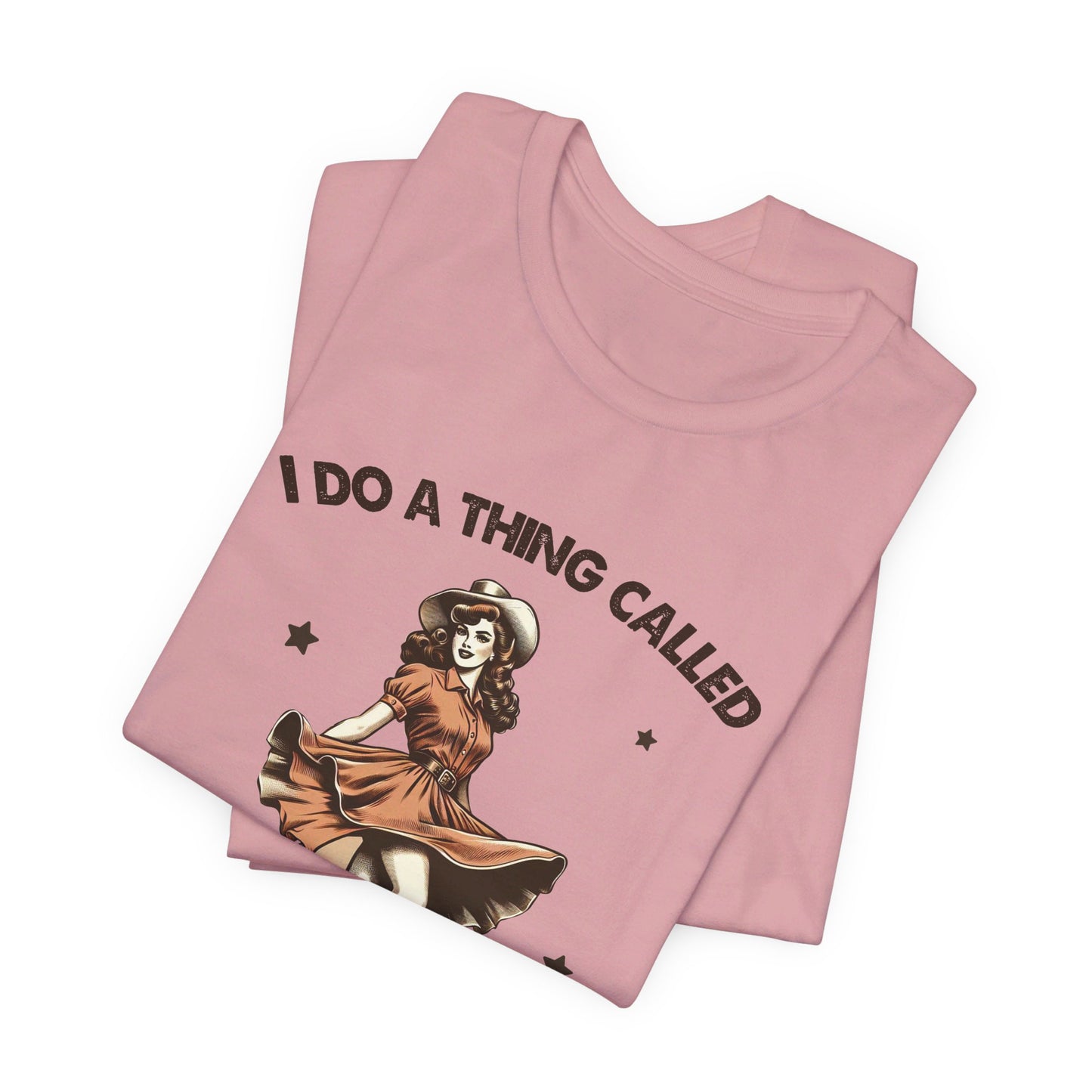 What I Like: Bella Canvas T-shirt with Vintage Cowgirl