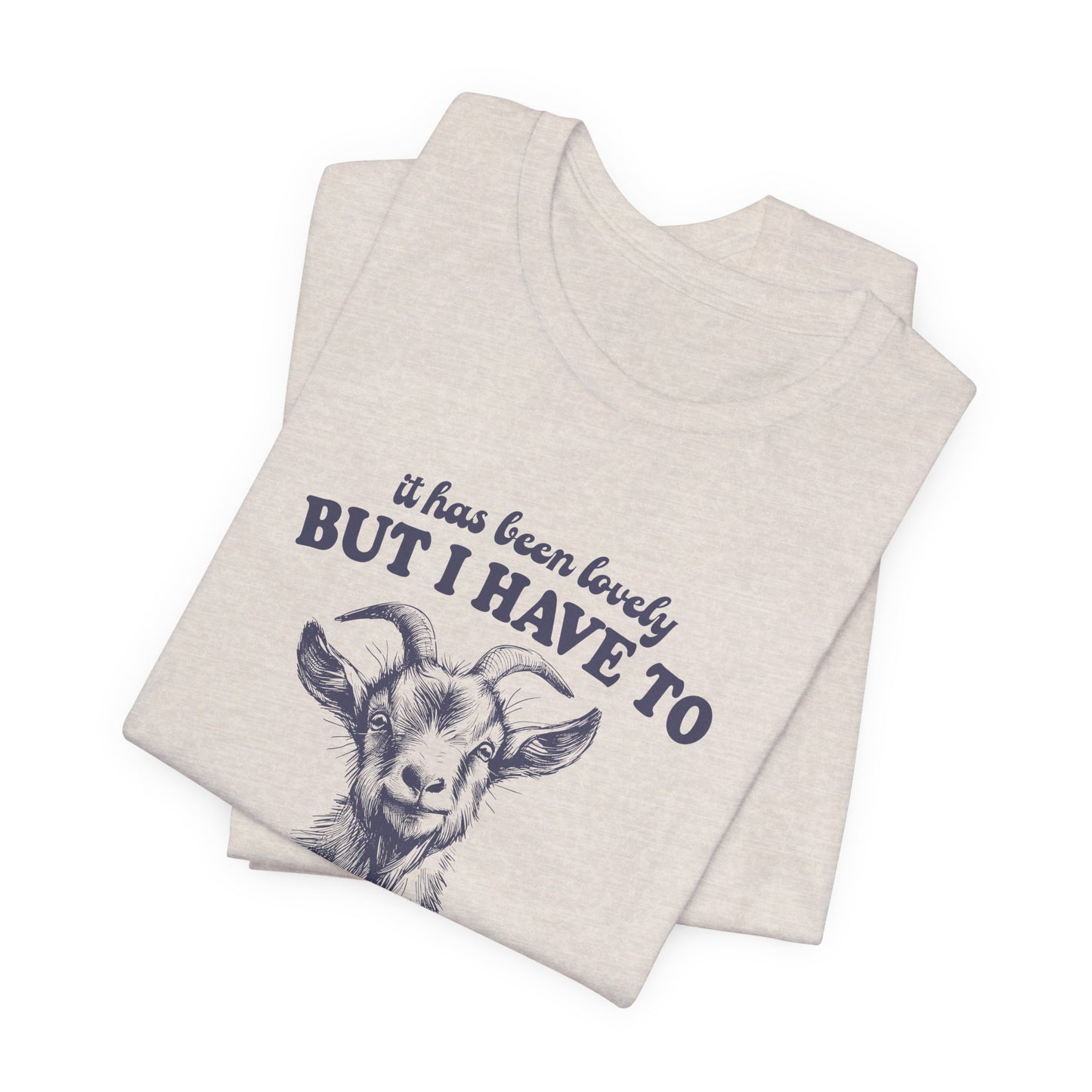 Goat Screams: Bella Canvas T-shirt with Cute Goat