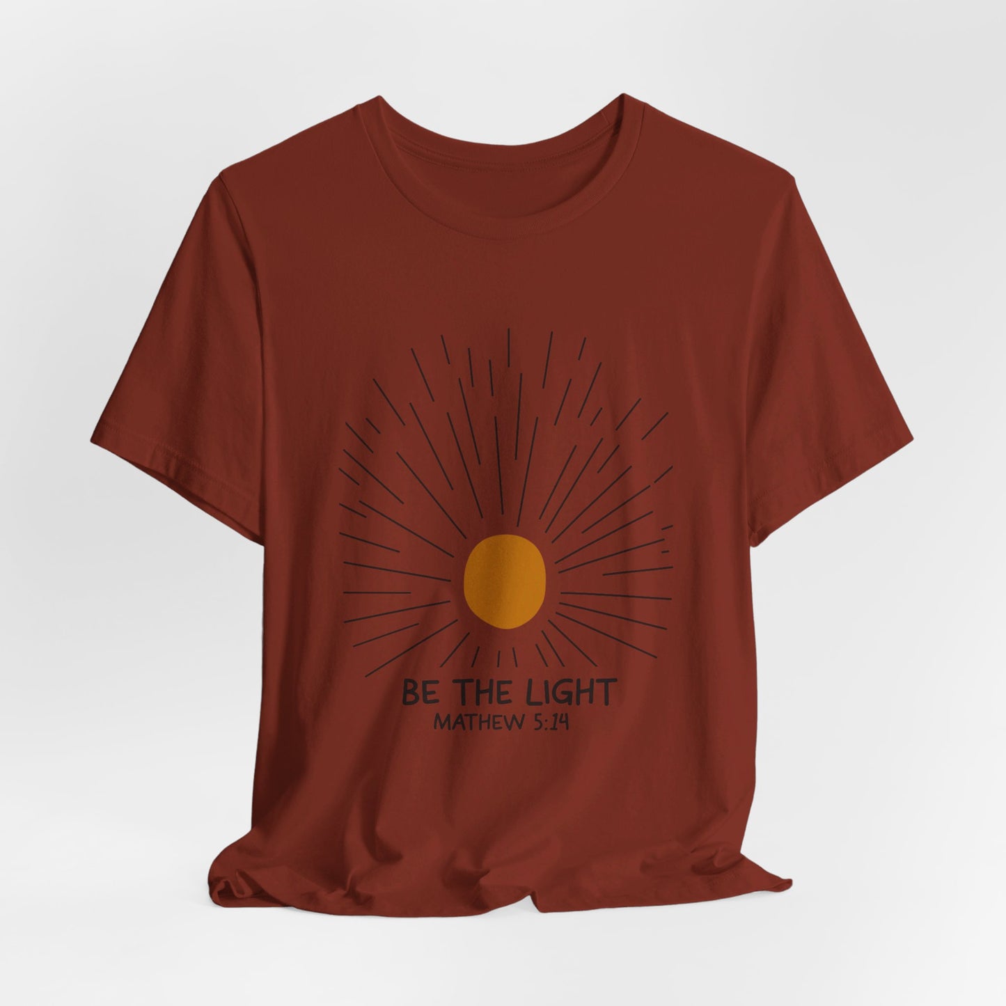 Be the Light: Minimalistic Sun Bella Canvas T-shirt