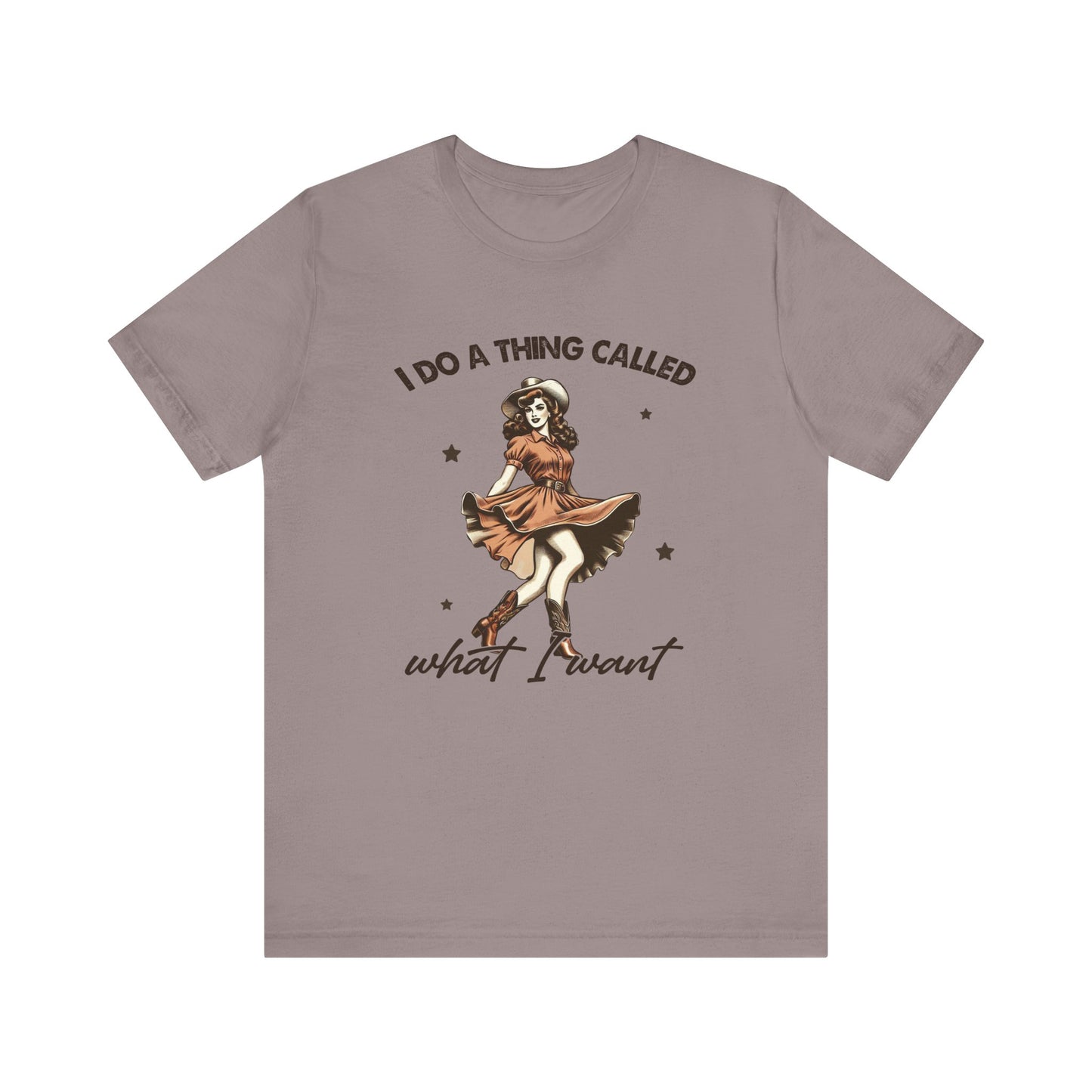 What I Like: Bella Canvas T-shirt with Vintage Cowgirl