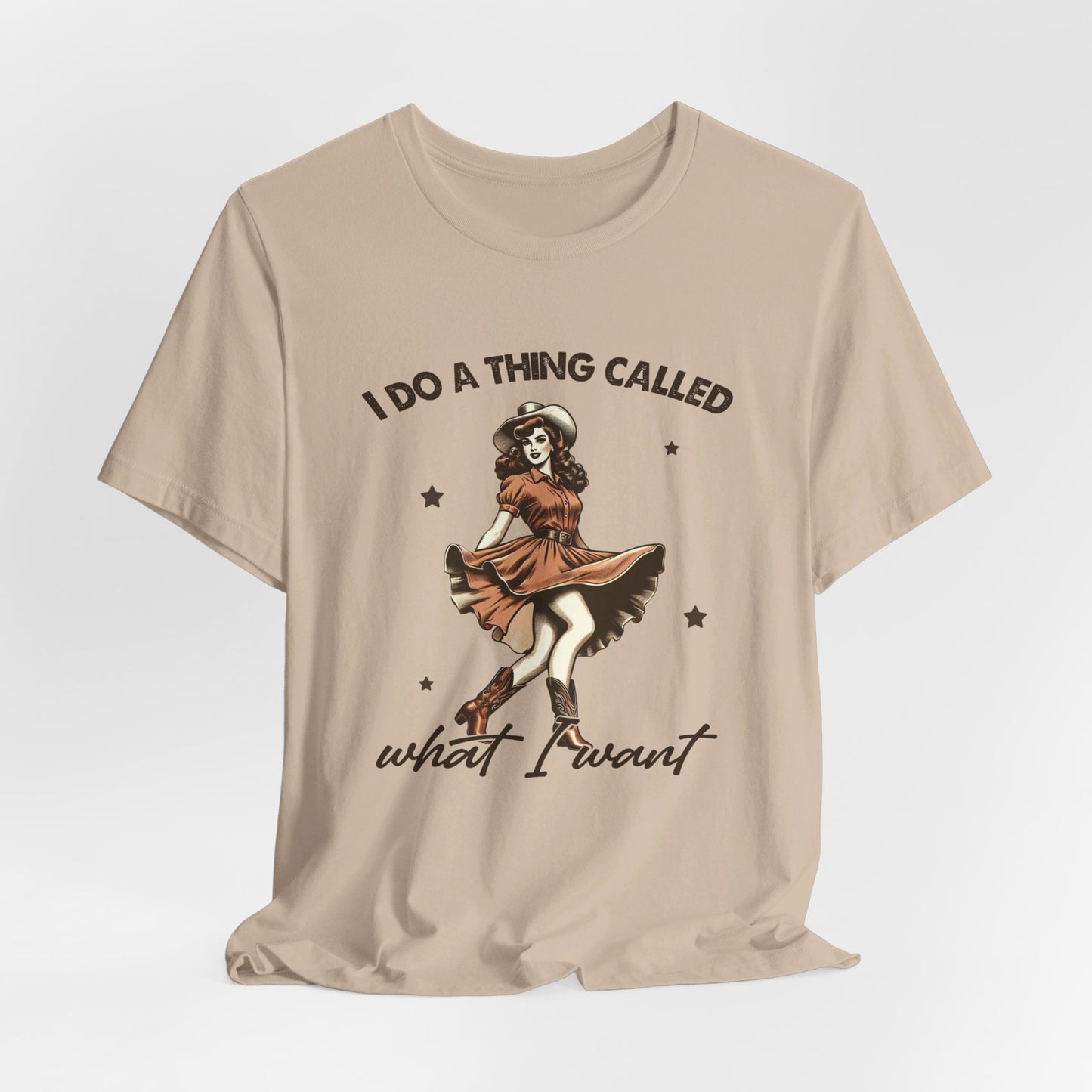 What I Like: Bella Canvas T-shirt with Vintage Cowgirl