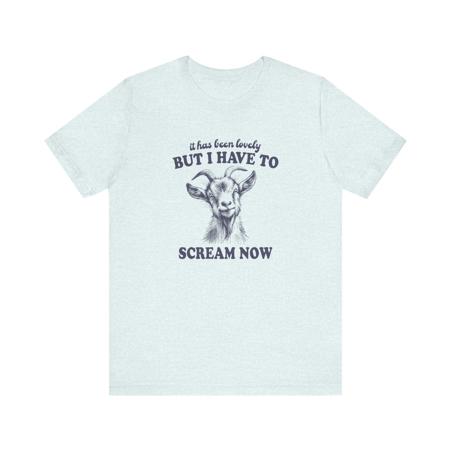 Goat Screams: Bella Canvas T-shirt with Cute Goat