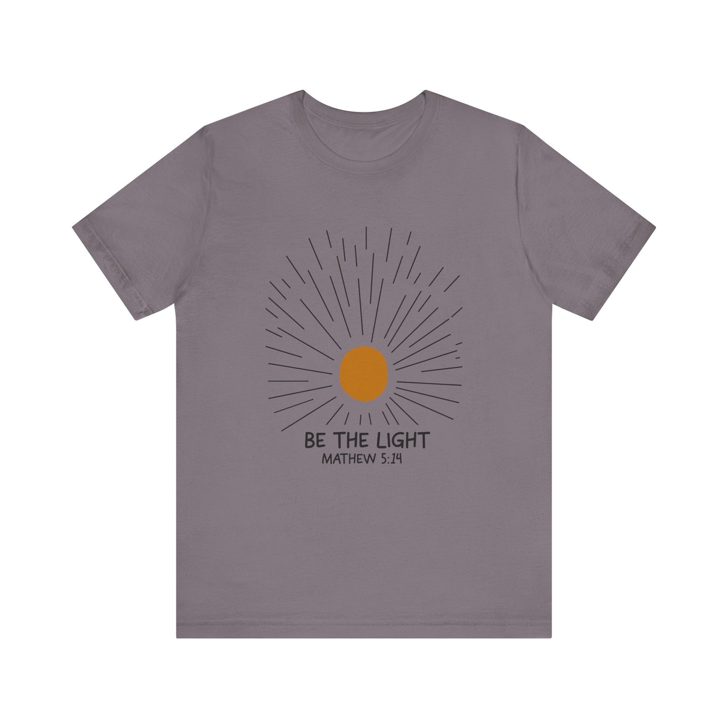 Be the Light: Minimalistic Sun Bella Canvas T-shirt