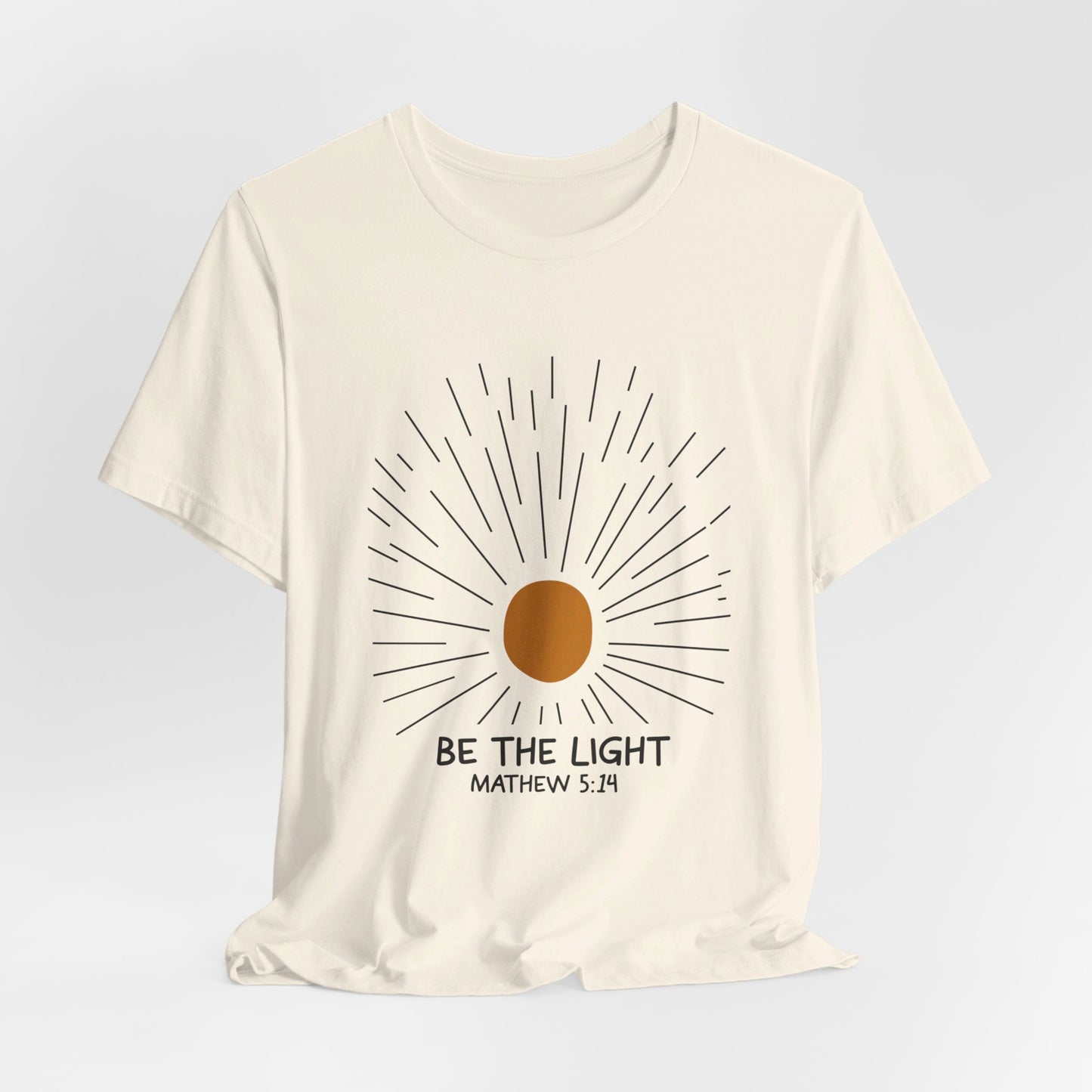 Be the Light: Minimalistic Sun Bella Canvas T-shirt