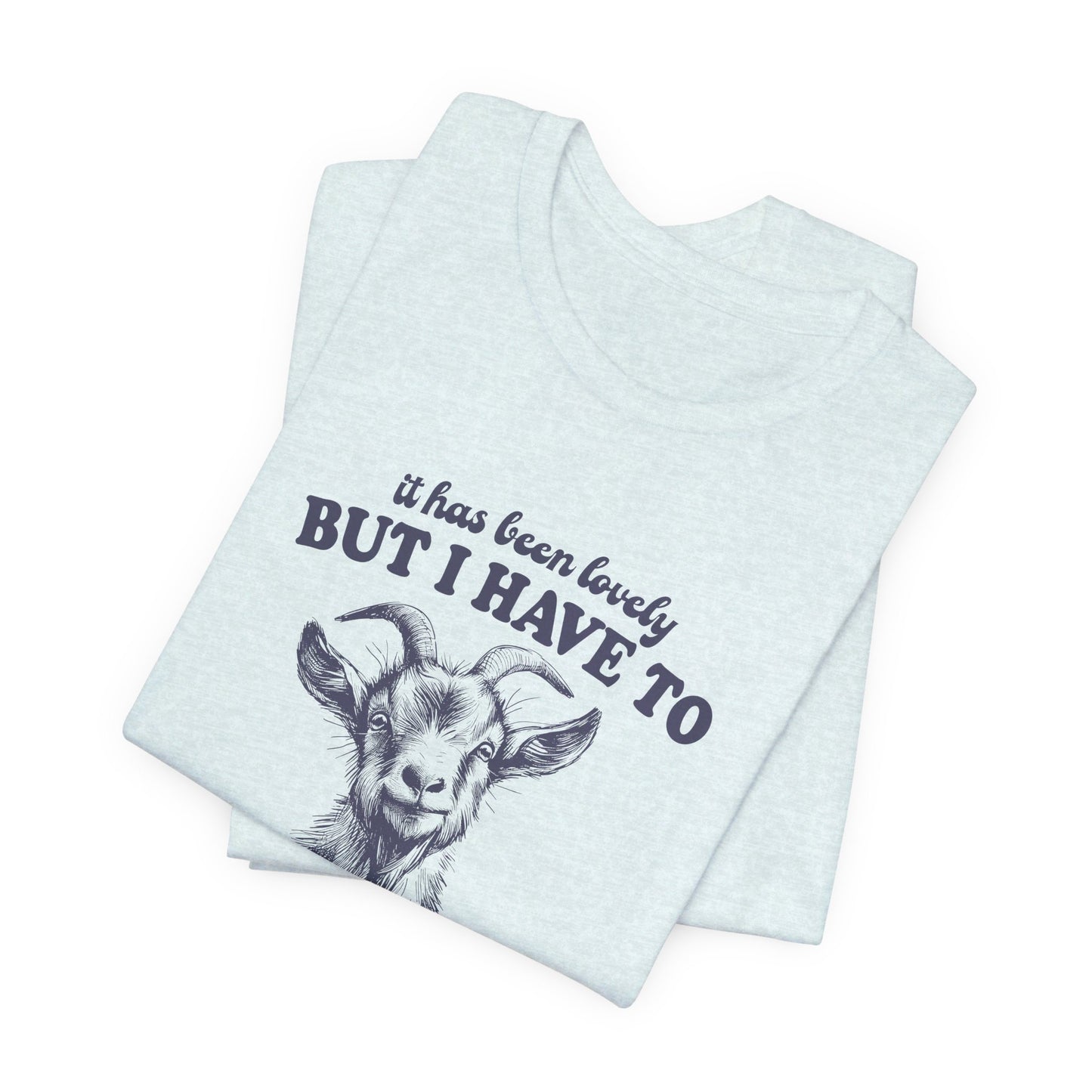 Goat Screams: Bella Canvas T-shirt with Cute Goat