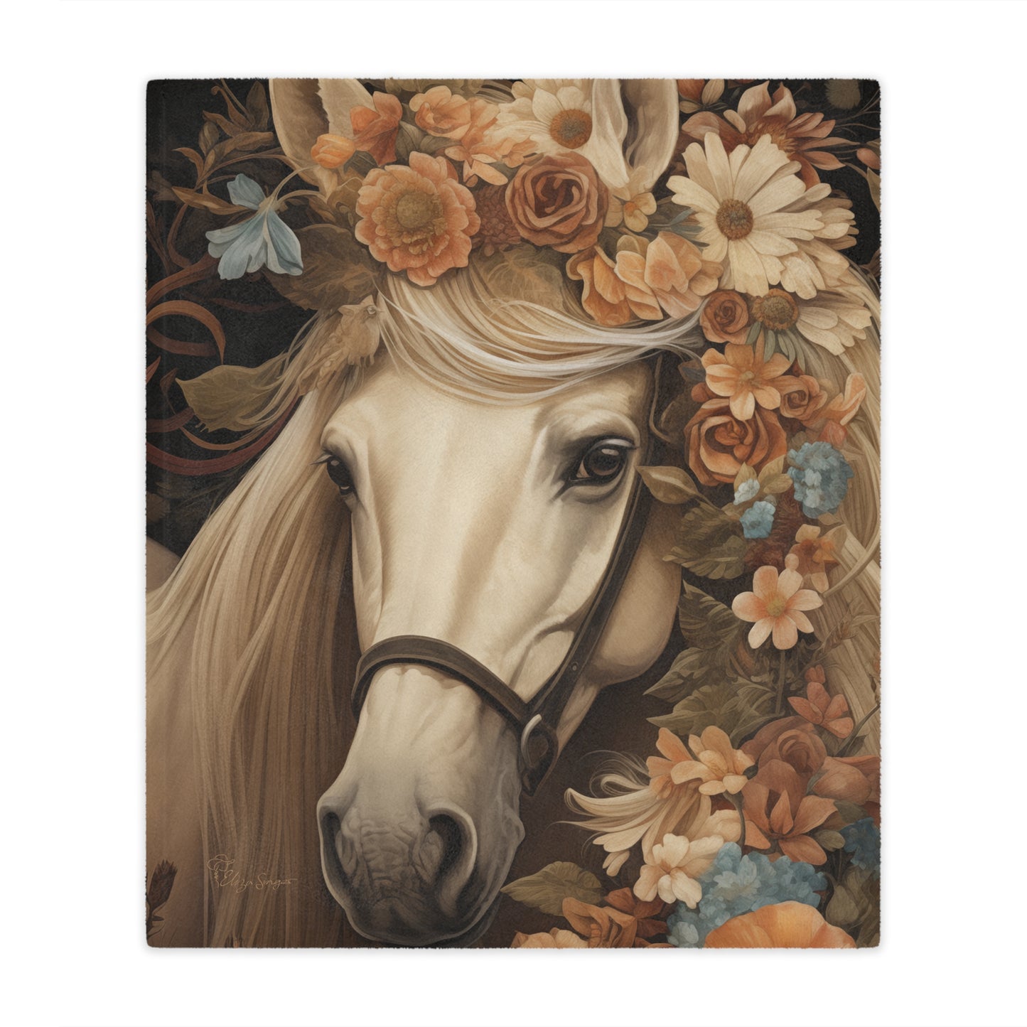 Horse Elegance Minky Blanket