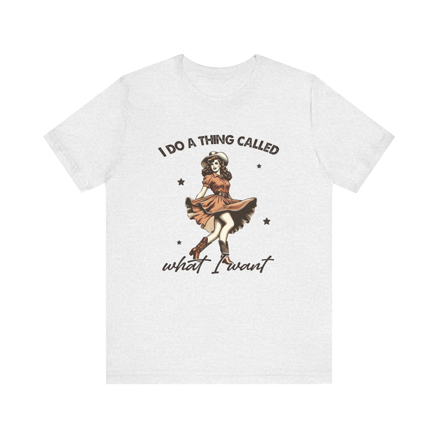 What I Like: Bella Canvas T-shirt with Vintage Cowgirl