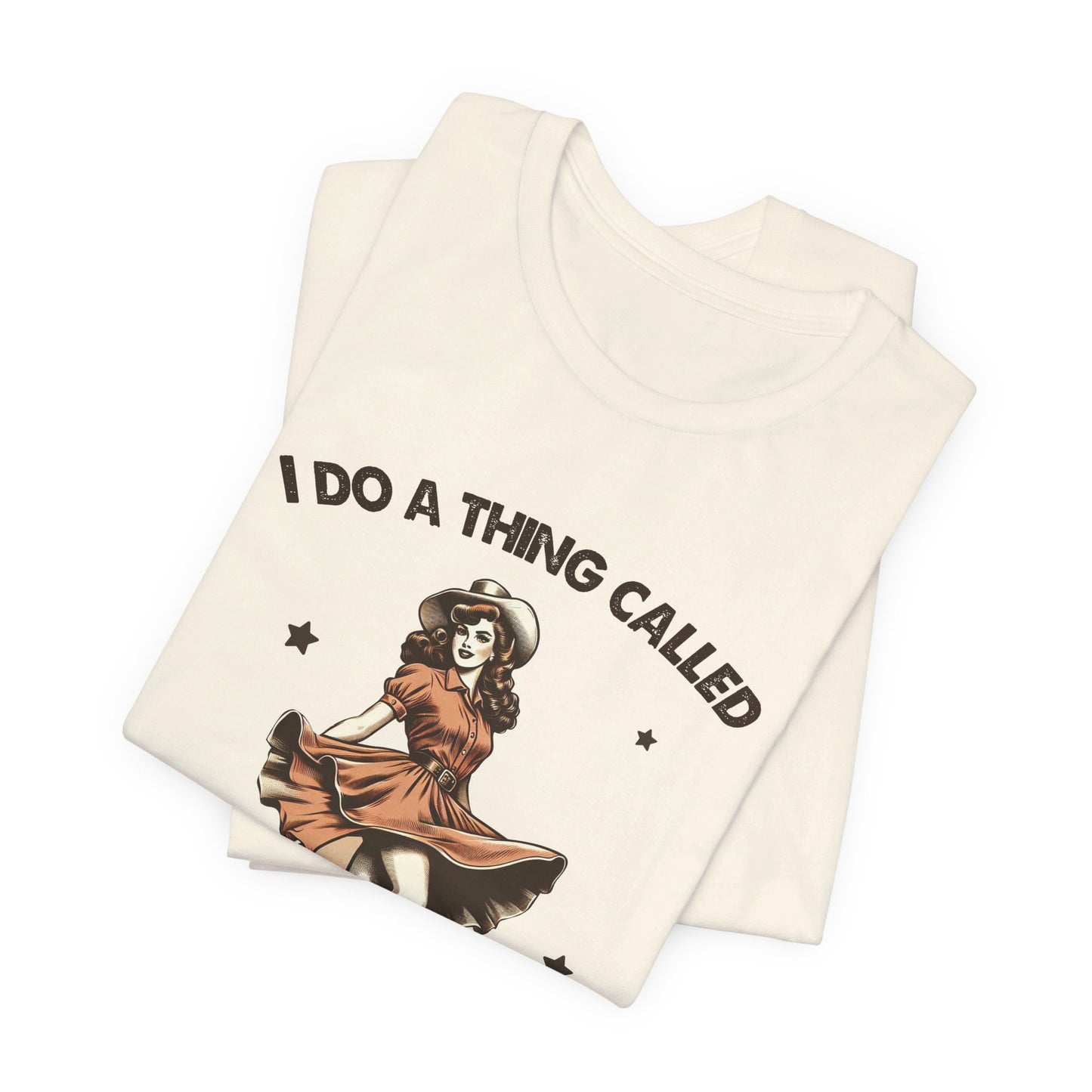 What I Like: Bella Canvas T-shirt with Vintage Cowgirl