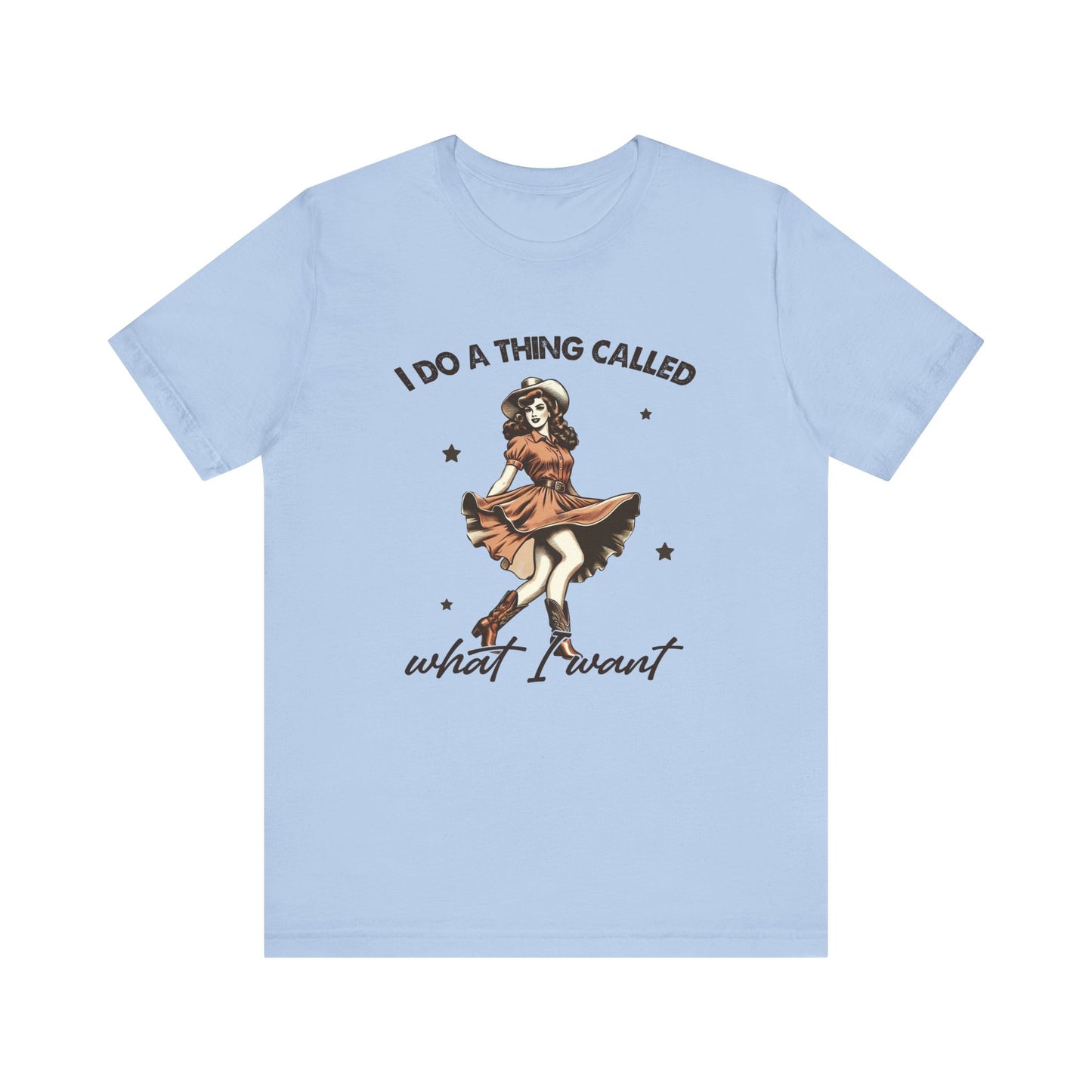 What I Like: Bella Canvas T-shirt with Vintage Cowgirl