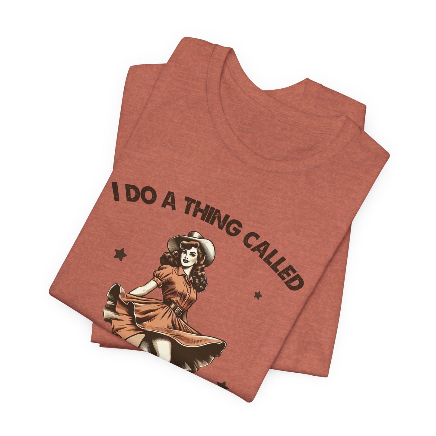 What I Like: Bella Canvas T-shirt with Vintage Cowgirl