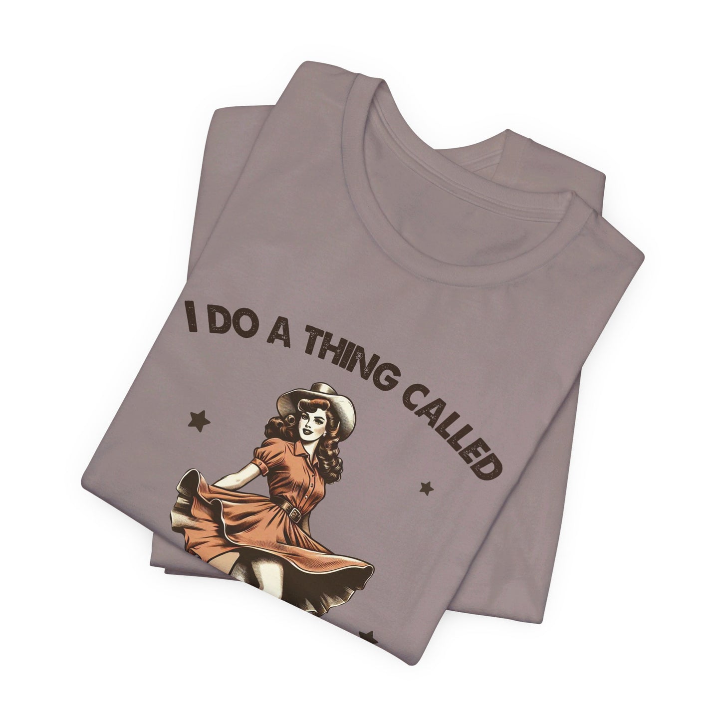 What I Like: Bella Canvas T-shirt with Vintage Cowgirl