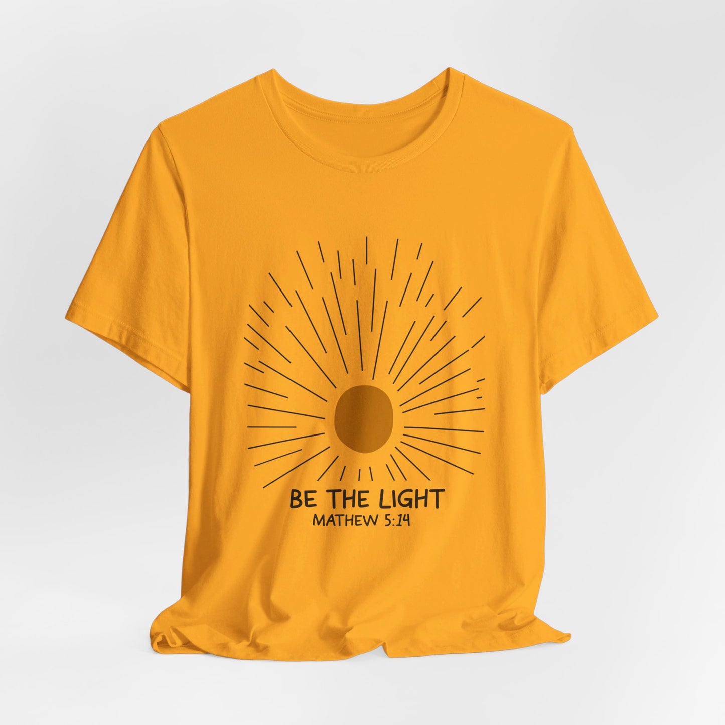 Be the Light: Minimalistic Sun Bella Canvas T-shirt