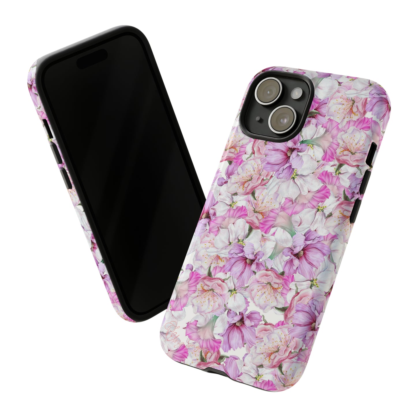 Peony Pink Flowers iPhone Case