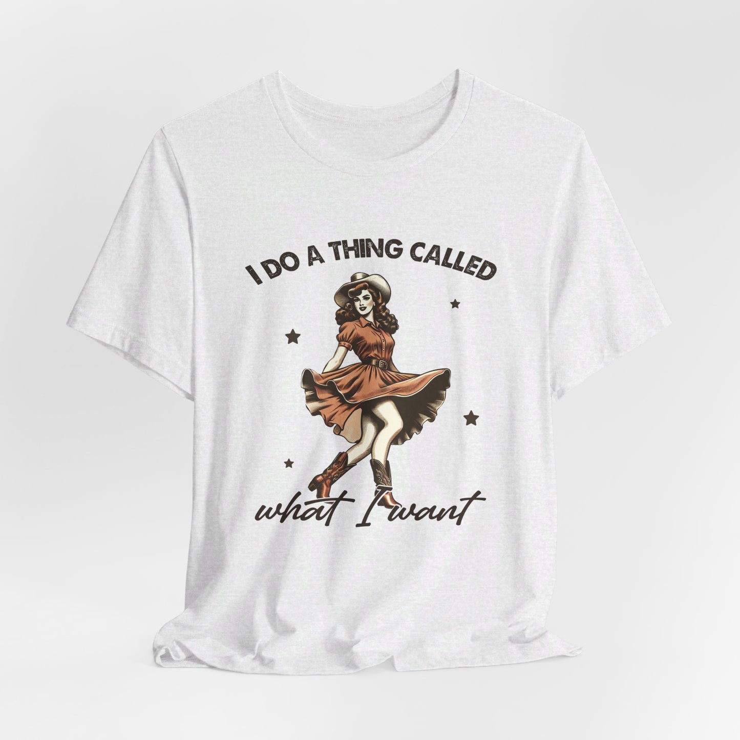 What I Like: Bella Canvas T-shirt with Vintage Cowgirl