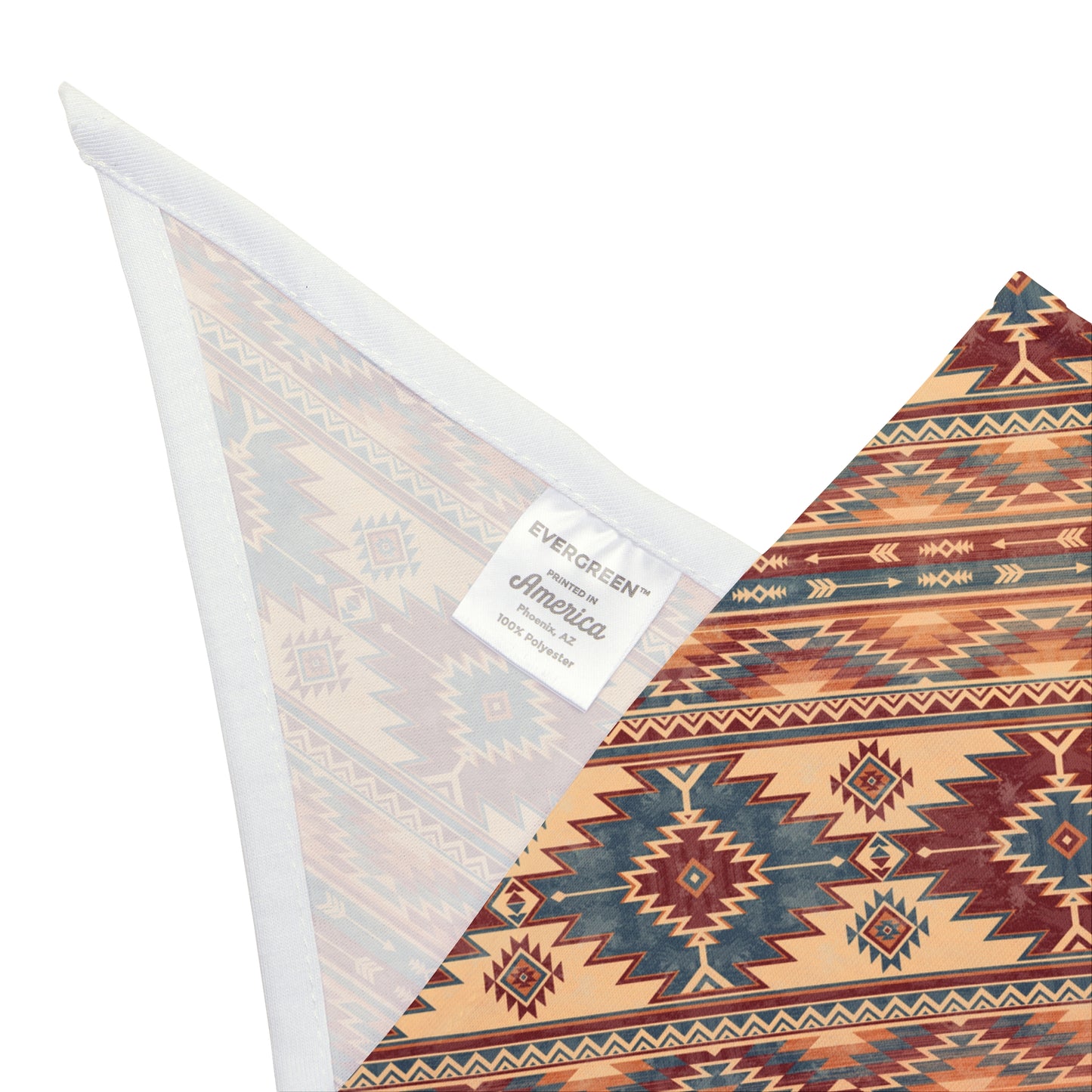 Elevate your dog's style with our Muted Aztec Dog Bandana/Wild Rag. The aztec design in a muted color scheme adds a touch of sophistication. Crafted from soft-spun polyester, this wild rag ensures comfort and style. Make every outing a fashion statement with this exclusive design, available only at Eliza Singer.