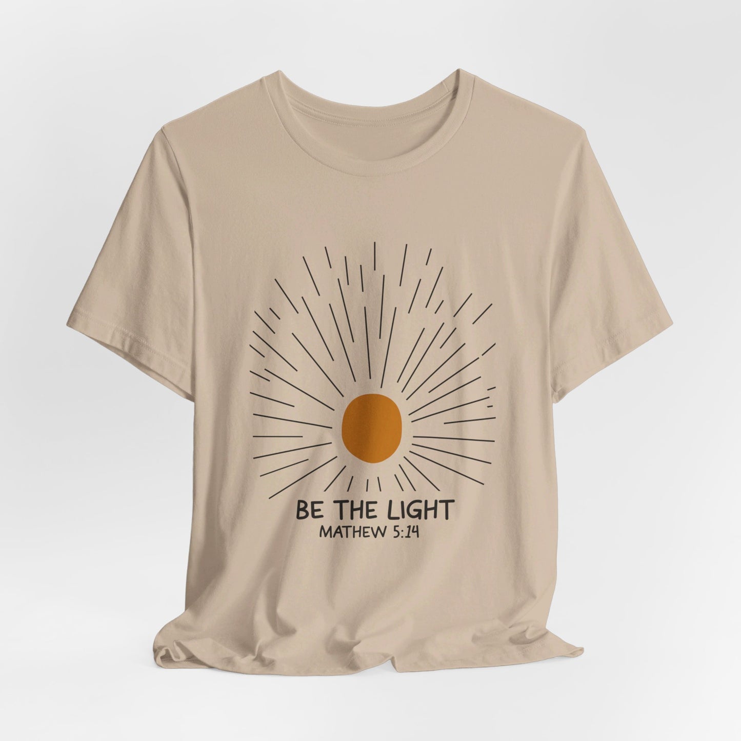 Be the Light: Minimalistic Sun Bella Canvas T-shirt