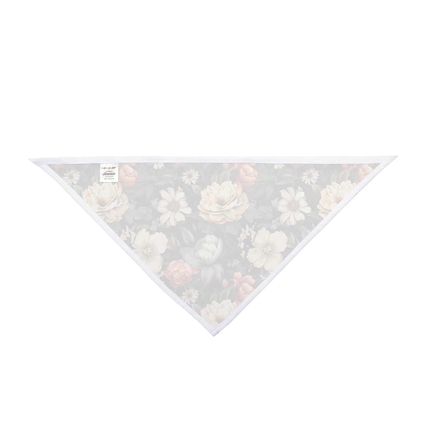 Transport your dog to a vintage English garden with our Dutch Garden Dog Bandana/Wild Rag. The vintage floral, Dutch style English garden flowers on a navy background create a timeless and elegant look. Crafted from soft-spun polyester, this wild rag ensures comfort and style. Exclusively at Eliza Singer.