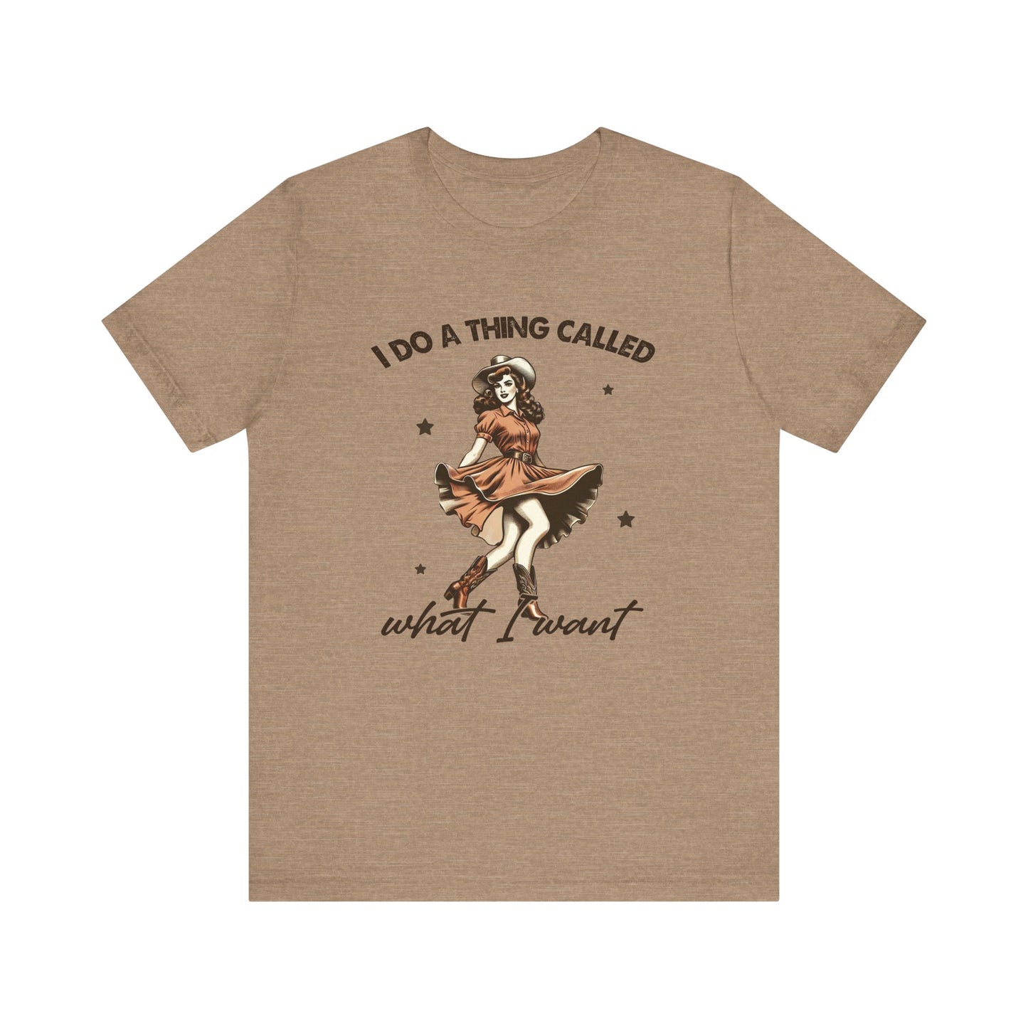 What I Like: Bella Canvas T-shirt with Vintage Cowgirl