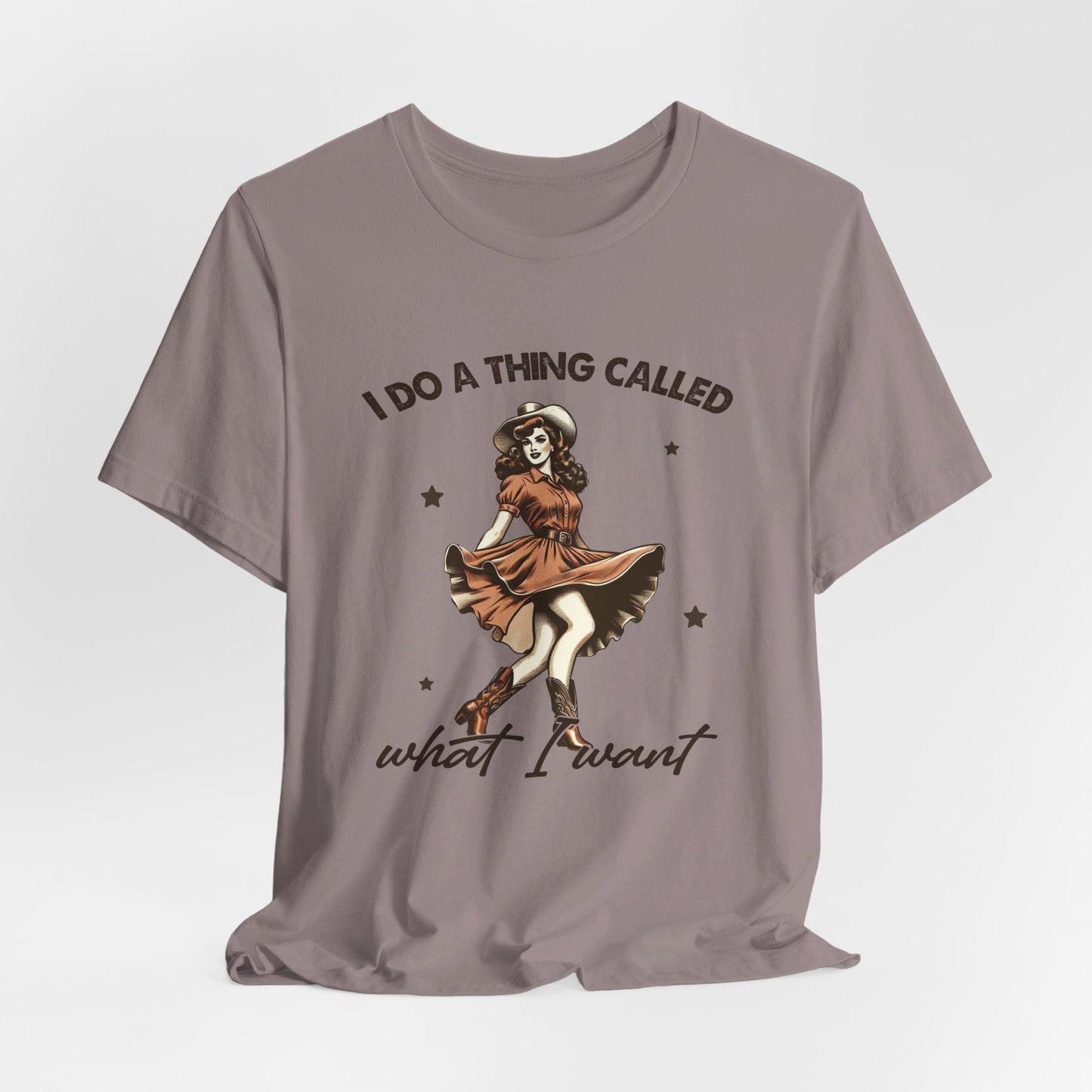 What I Like: Bella Canvas T-shirt with Vintage Cowgirl