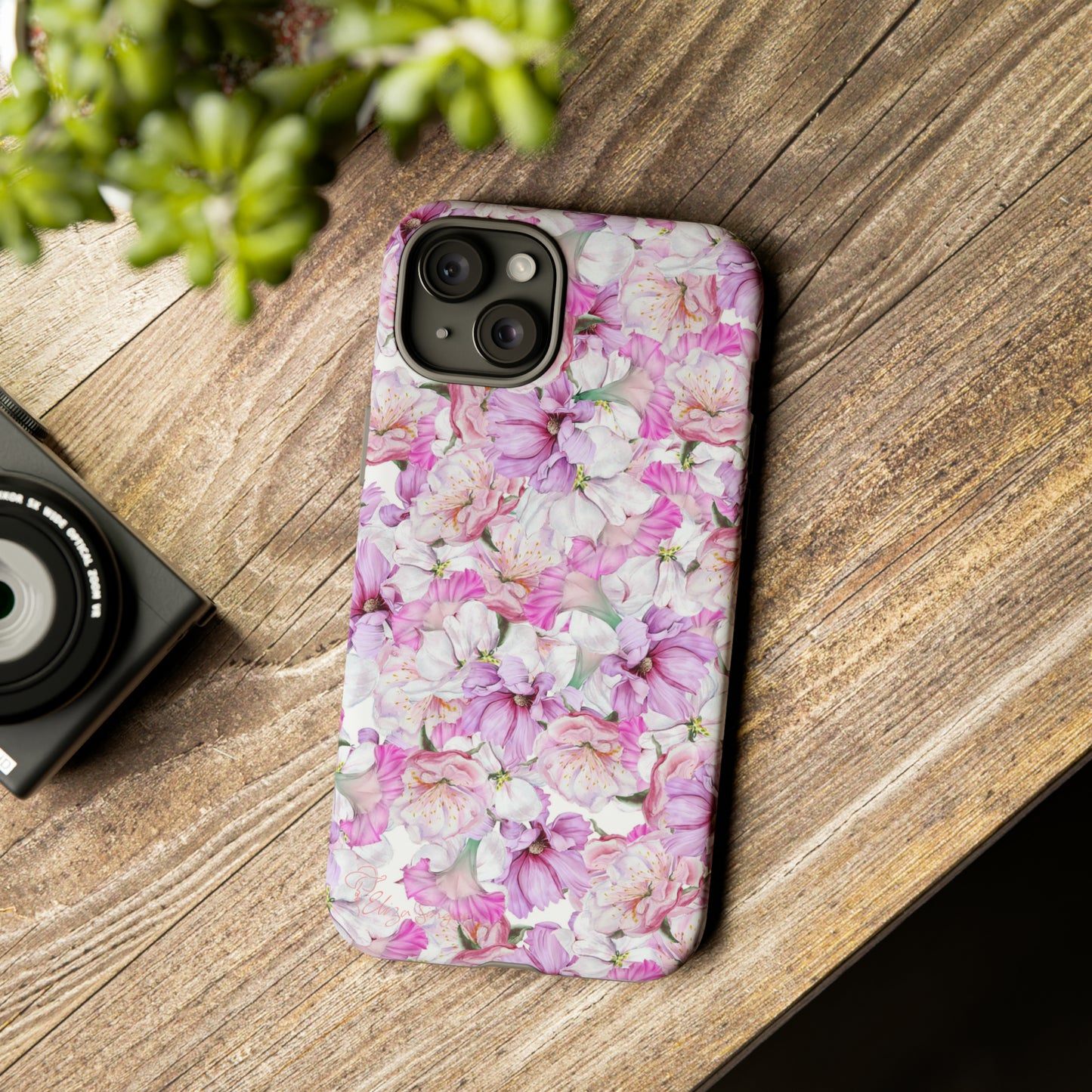 Peony Pink Flowers iPhone Case
