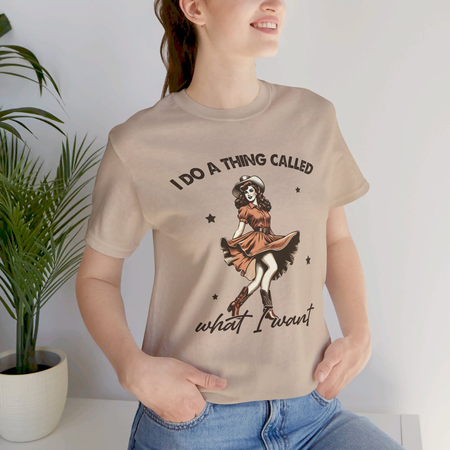 What I Like: Bella Canvas T-shirt with Vintage Cowgirl