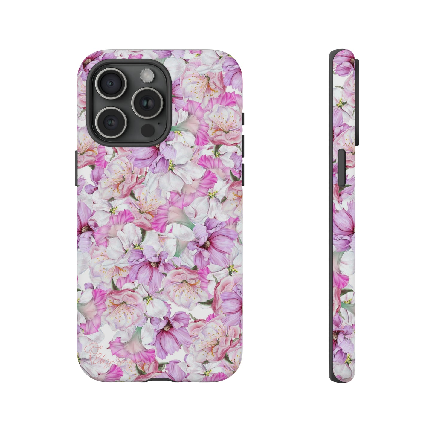 Peony Pink Flowers iPhone Case