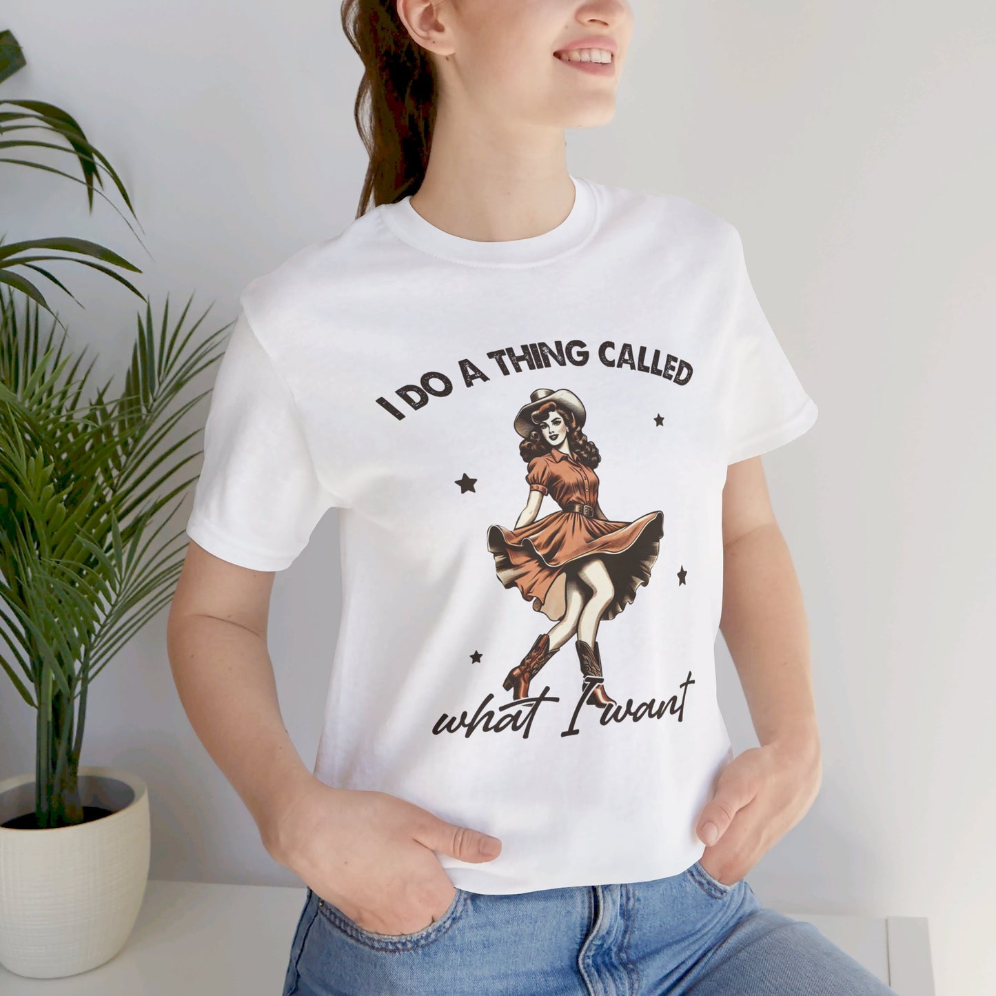 What I Like: Bella Canvas T-shirt with Vintage Cowgirl