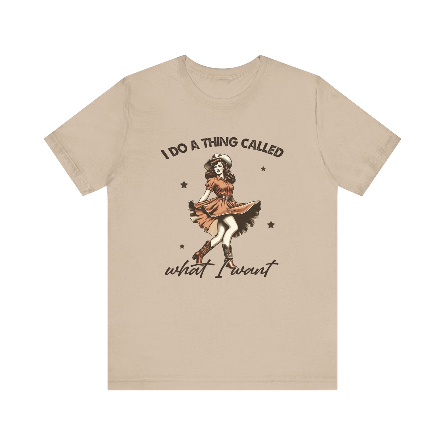 What I Like: Bella Canvas T-shirt with Vintage Cowgirl