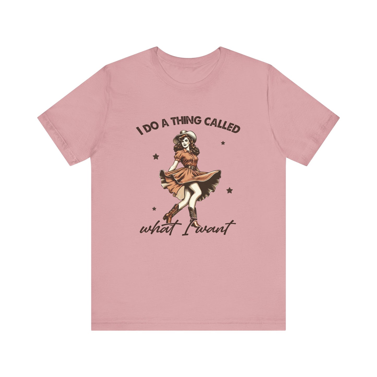 What I Like: Bella Canvas T-shirt with Vintage Cowgirl